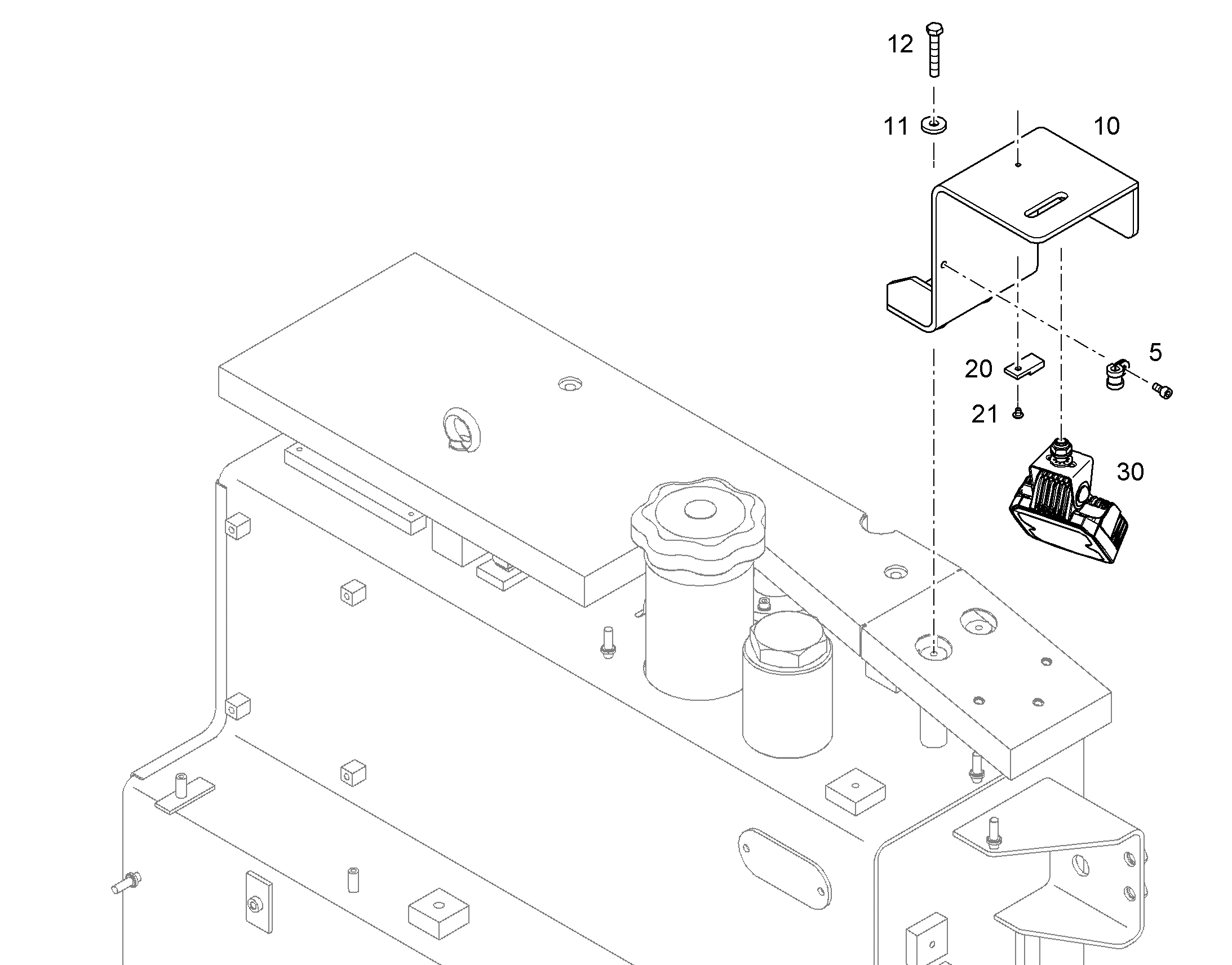 КРЕПЛЕНИЕ КАБЕЛЯ 12866244 LIEBHERR
