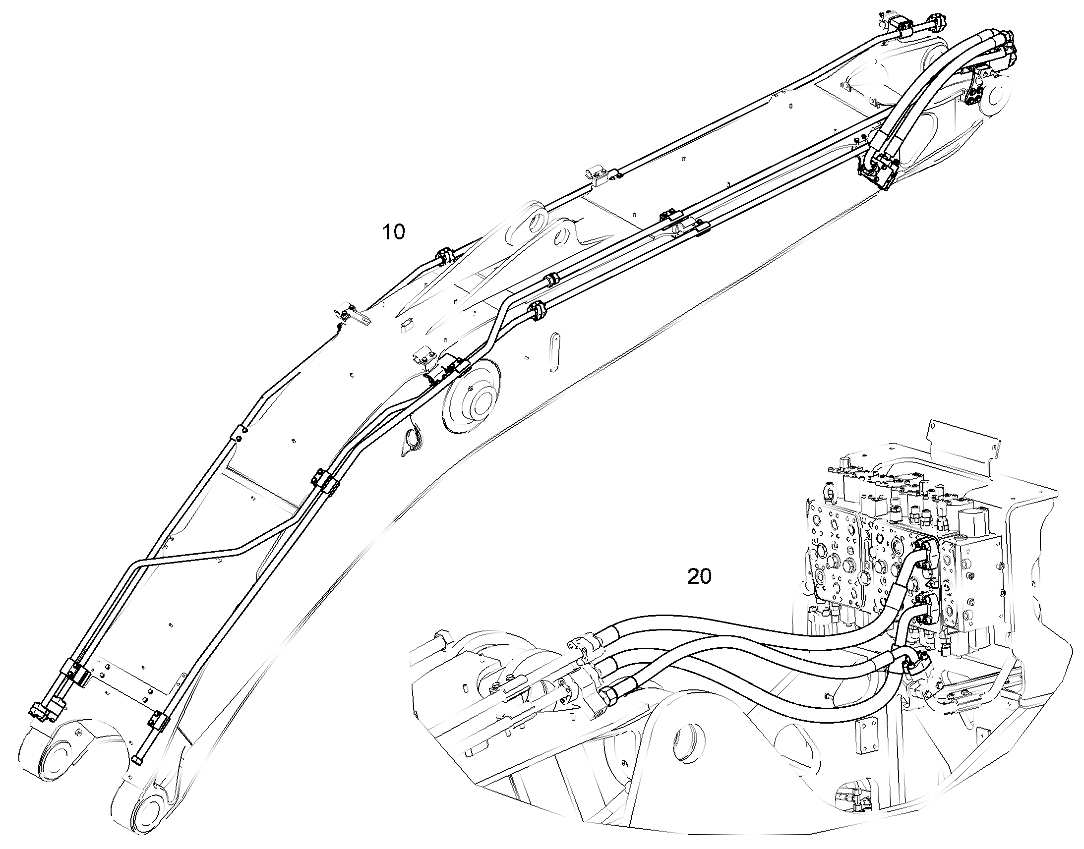 ПРОВОДКА МОНТАЖ AHS 12819732 LIEBHERR