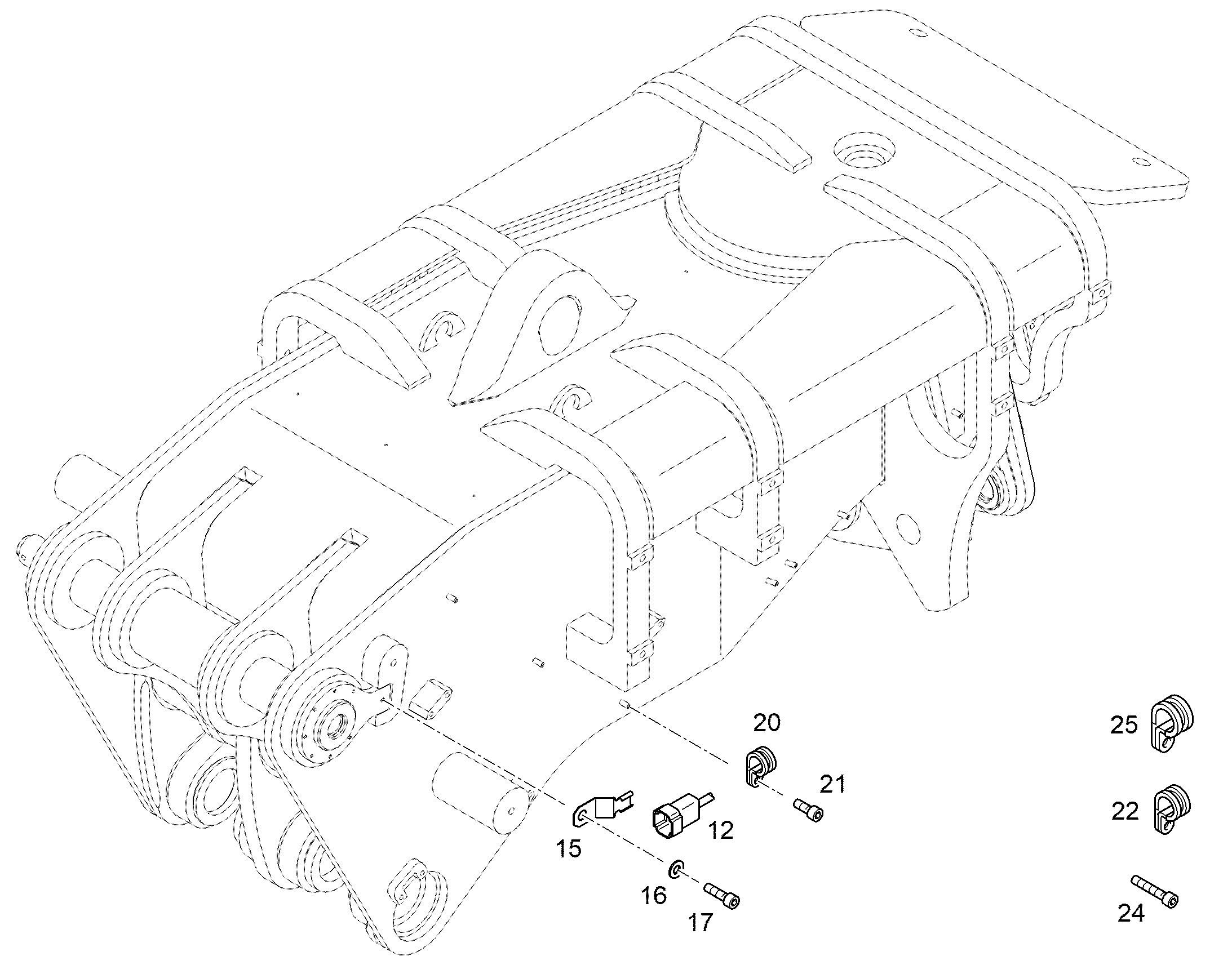 КАБЕЛЬН. КОМПЛ. КОНСОЛИ W2 12907978 LIEBHERR