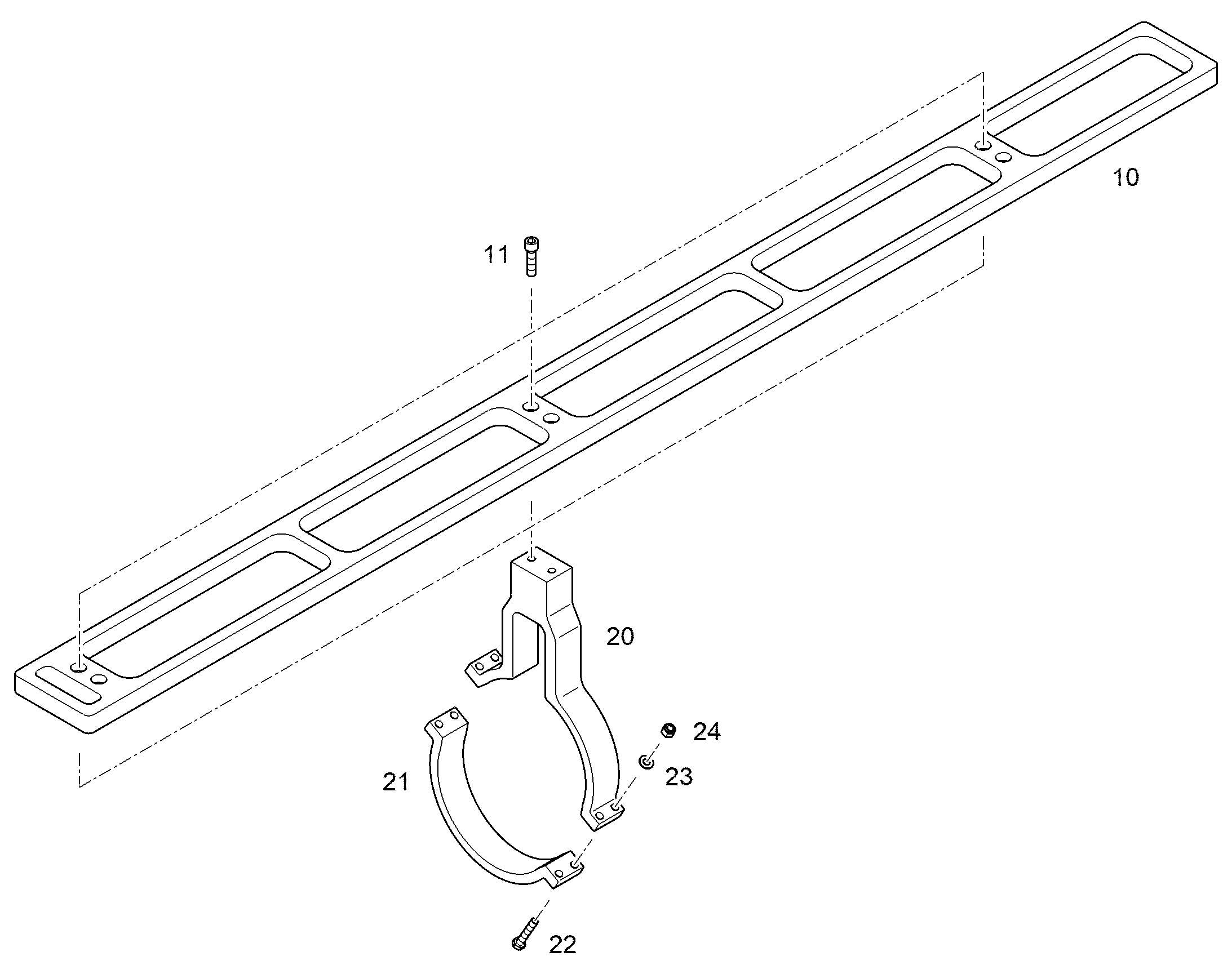 ШИНА СКОЛЬЗЯЩАЯ 12472312 LIEBHERR