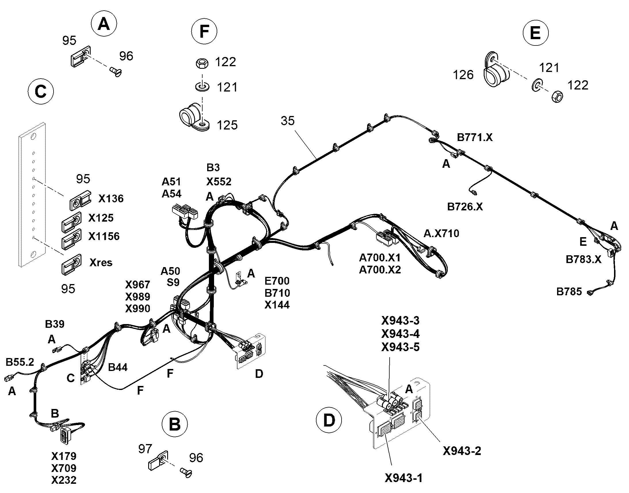 К-Т ПРОВ.ПОВ.ПЛАТФ.-ДВИГАТ. W36 12501475 LIEBHERR