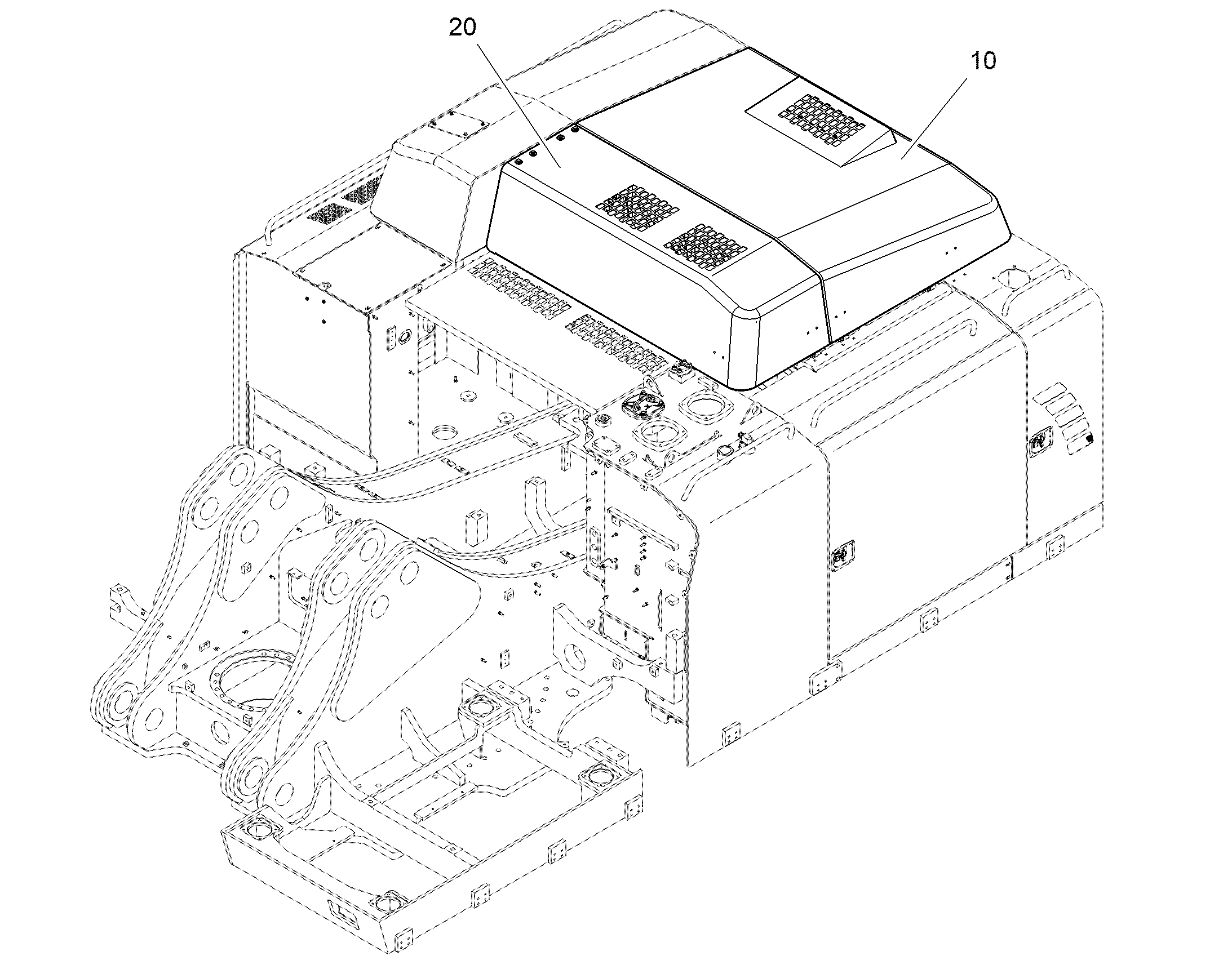 КАПОТ ДВИГАТЕЛЯ 12571780 LIEBHERR