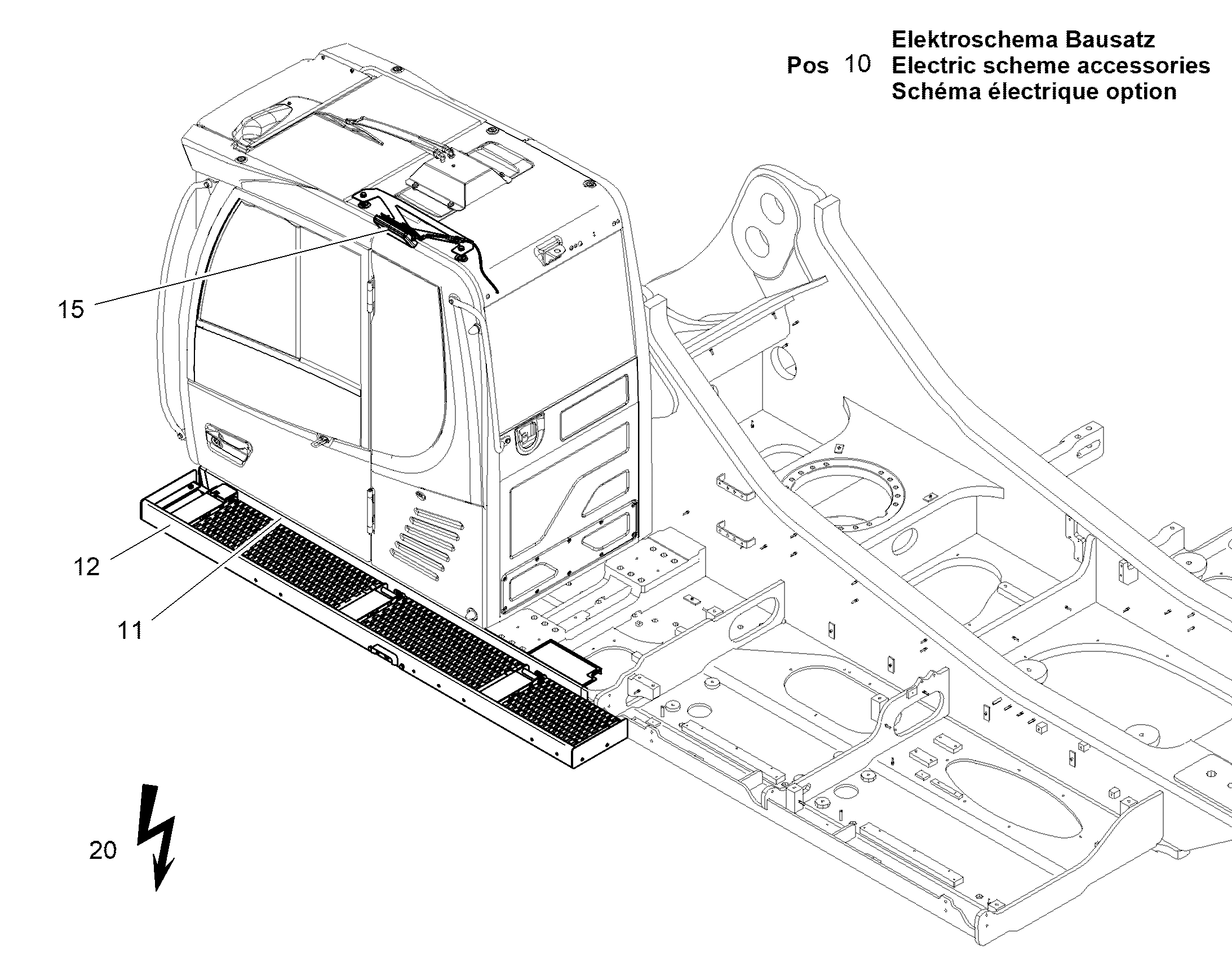 ЭЛЕКТРООБОРУД. ПЛОЩАДКИ ВОДИТ. 12911246 LIEBHERR