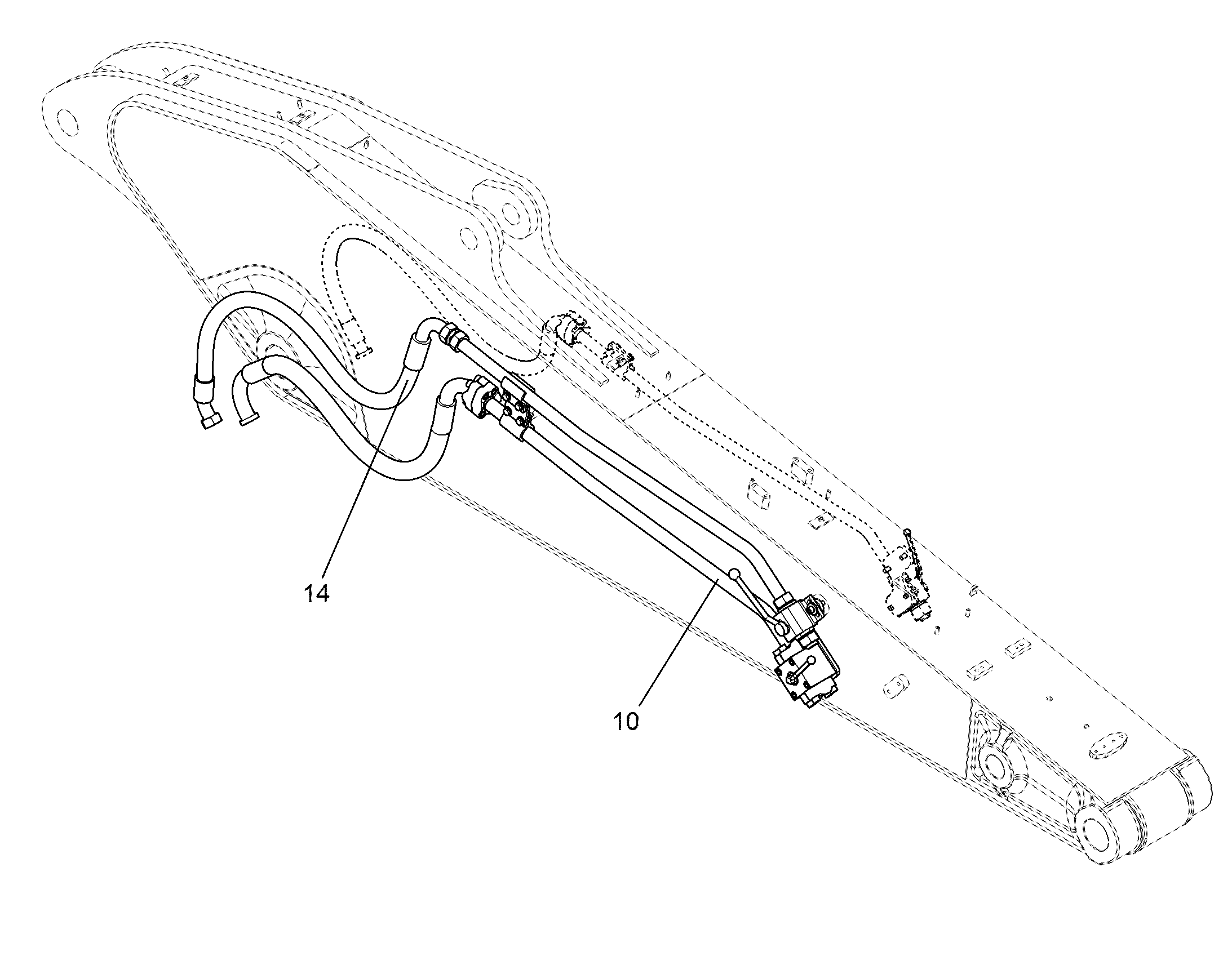 ПРОВОДКА МОНТАЖ AHS 12836498 LIEBHERR