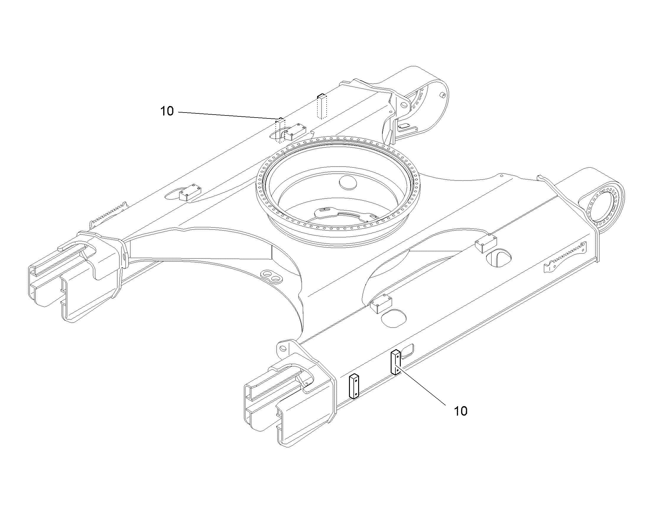 MODIFICATION UNDERCARRIAGE STB 12908043 LIEBHERR