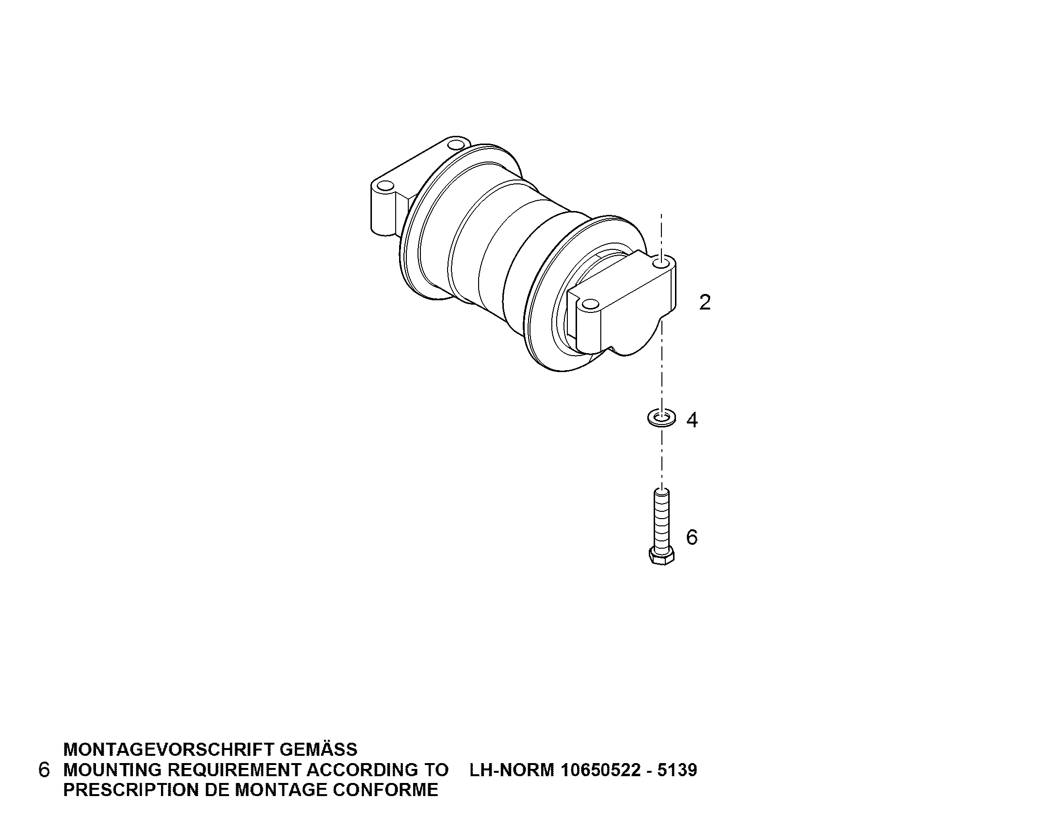 РОЛИК ХОДОВОЙ B60 12237455 LIEBHERR