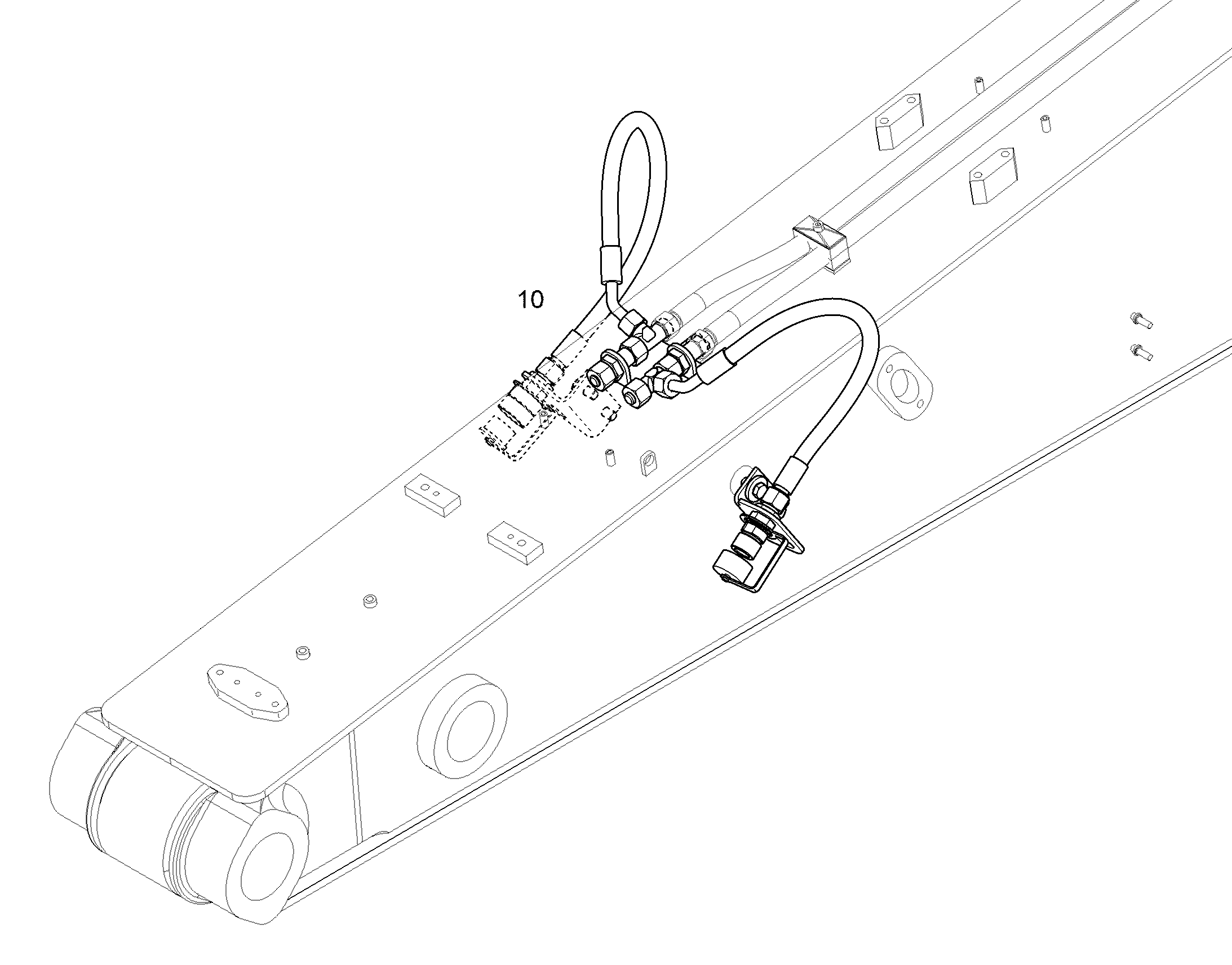 ПРОВОДКА ПРИВОД МЕХ. ПОВОРОТА 12930603 LIEBHERR