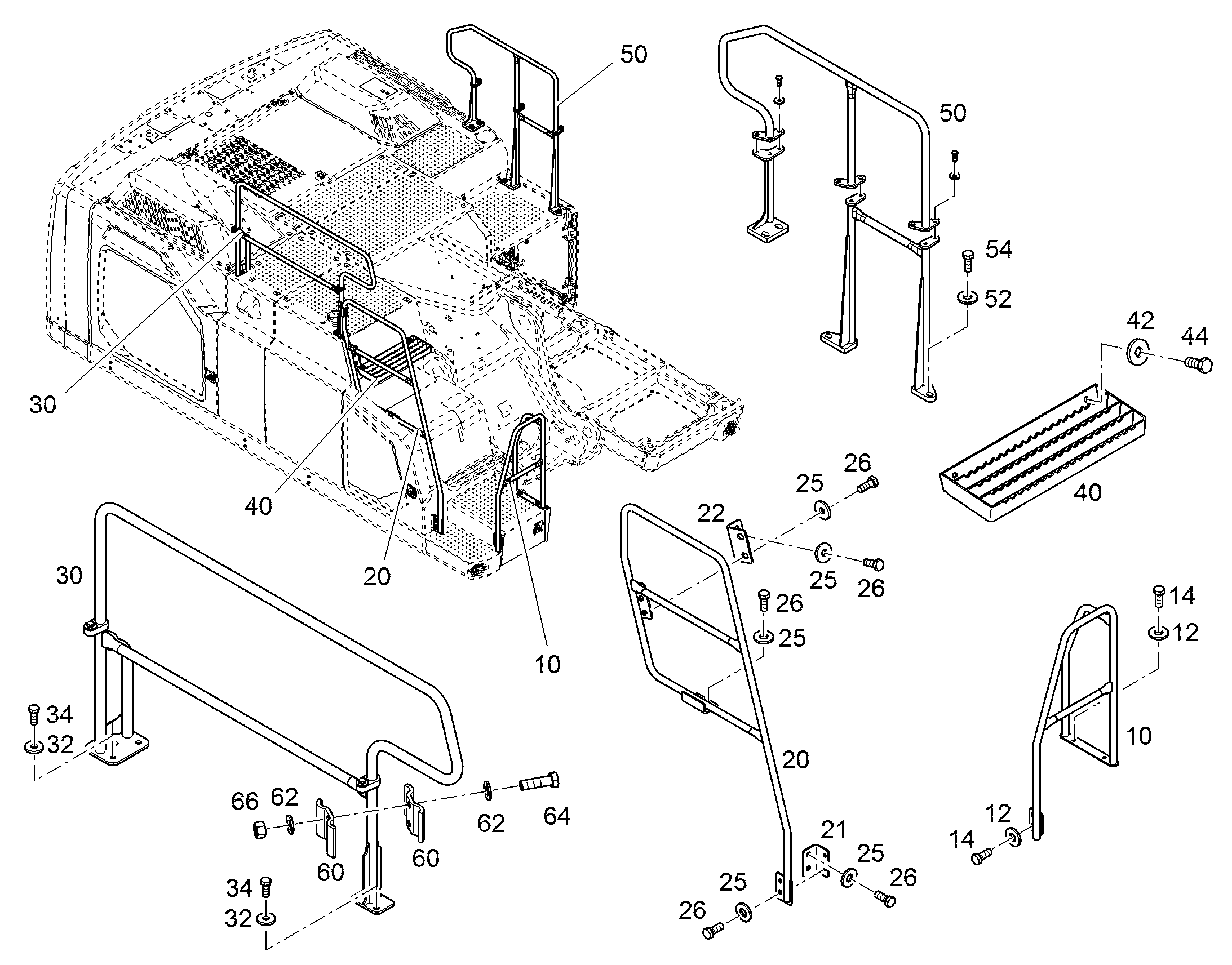 ПОРУЧНИ В СБОРЕ 12931374 LIEBHERR
