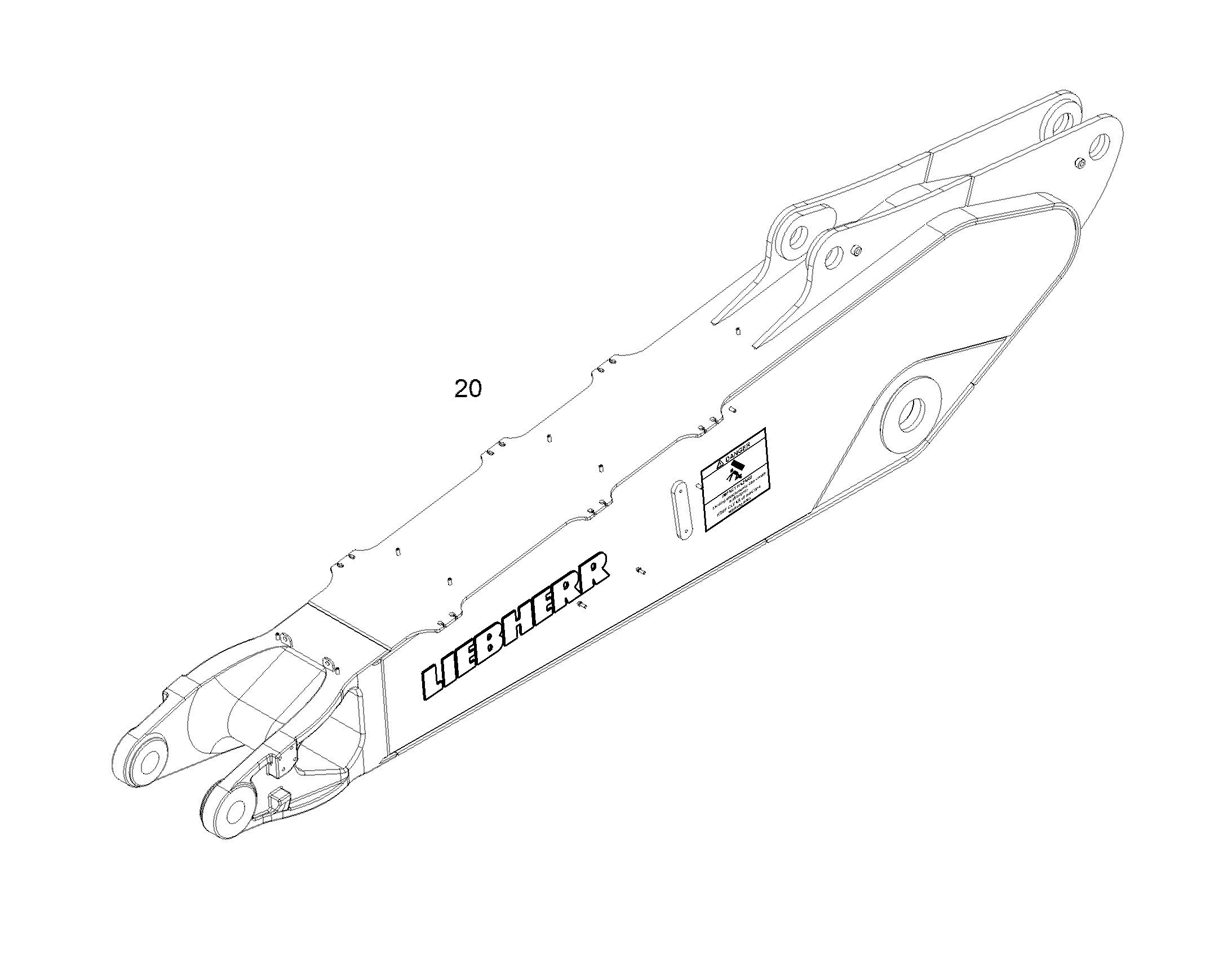 НАКЛЕЙКА 12967210 LIEBHERR