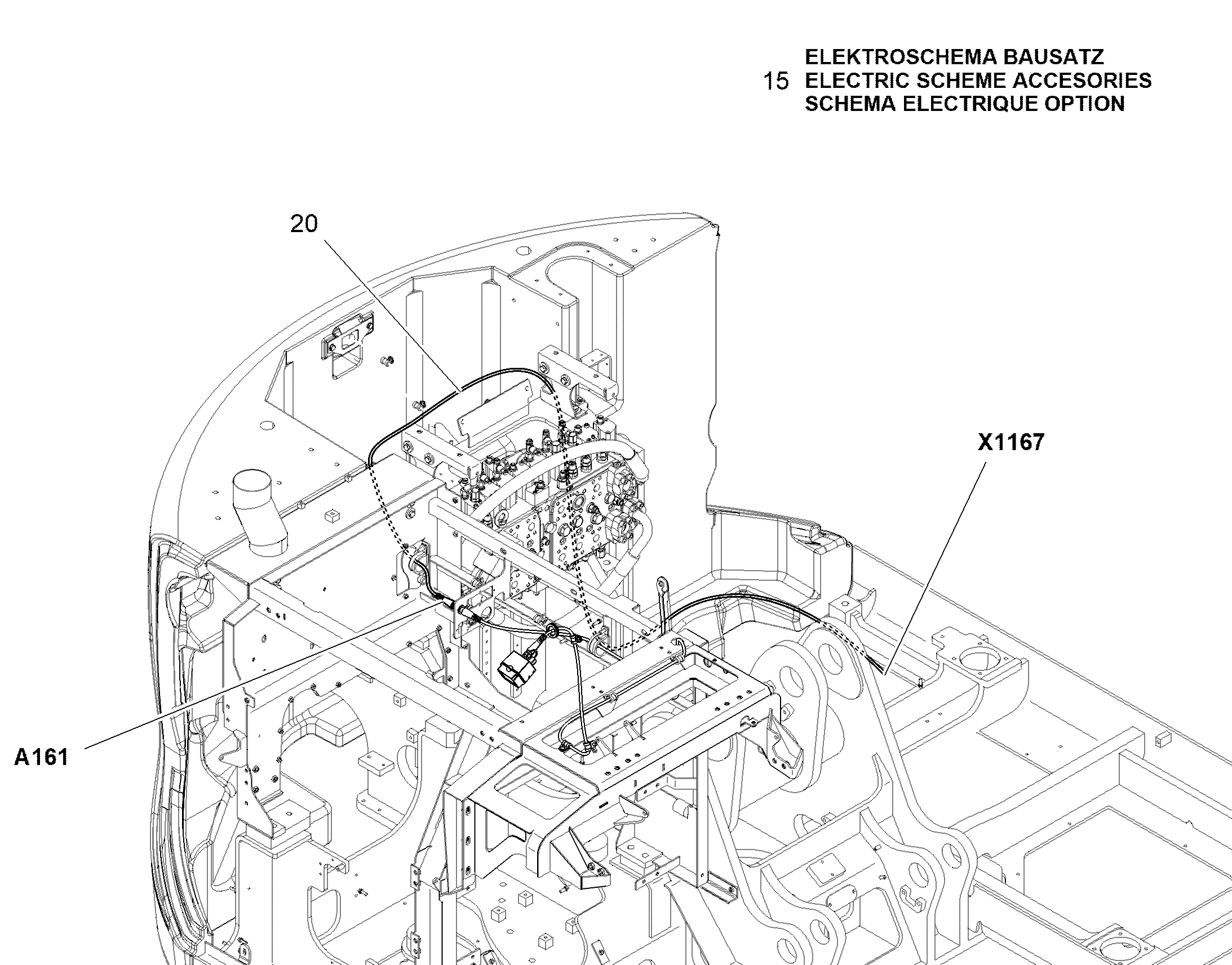 ЭЛЕКТРОСХЕМА МОНТАЖНОГО УЗЛА W0 10838336 LIEBHERR