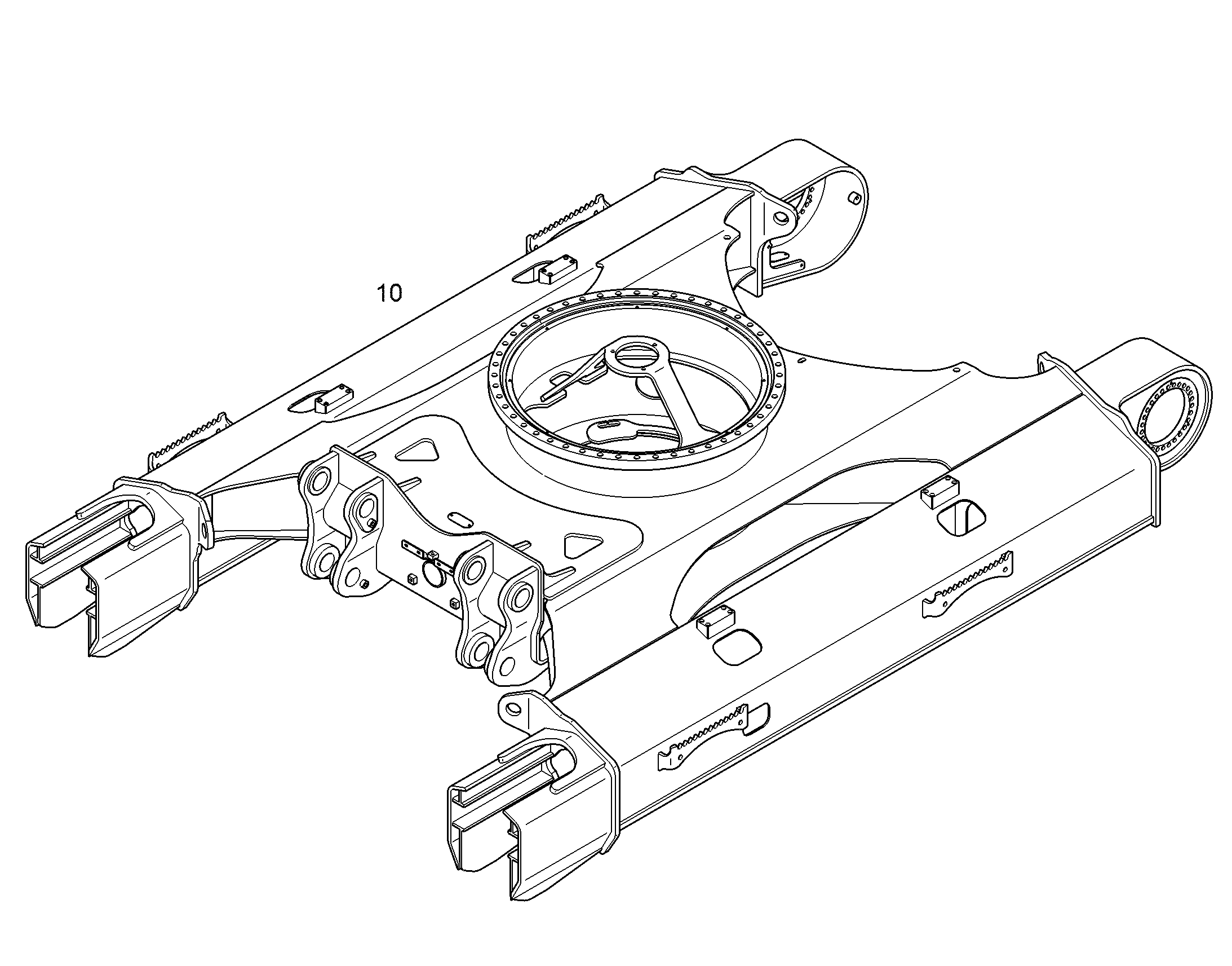НИЖНЯЯ ТЕЛЕЖКА В СБОРЕ 12964847 LIEBHERR