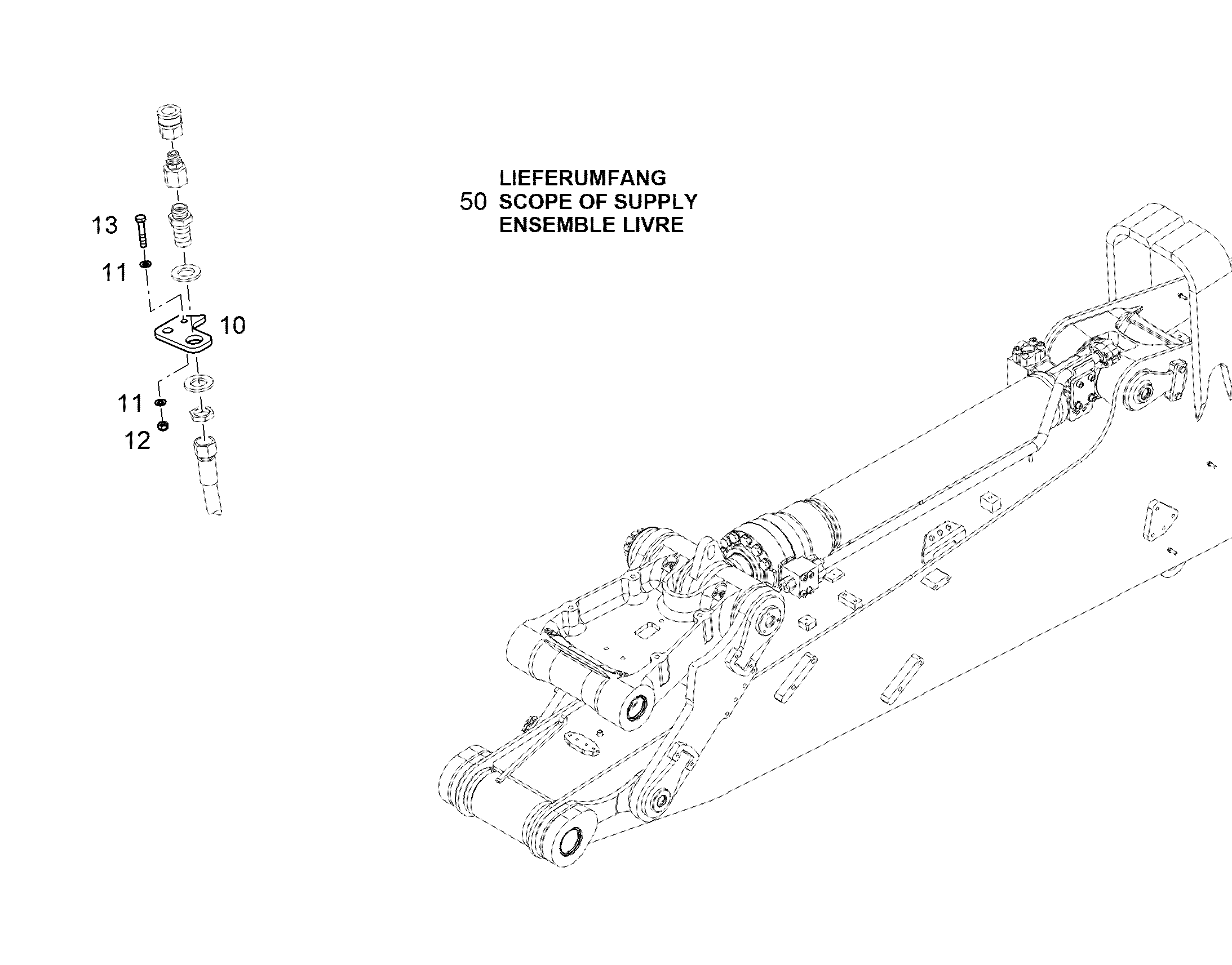 ПОСТАВЛЯЕМЫЙ КОМПЛЕКТ 11698397 LIEBHERR
