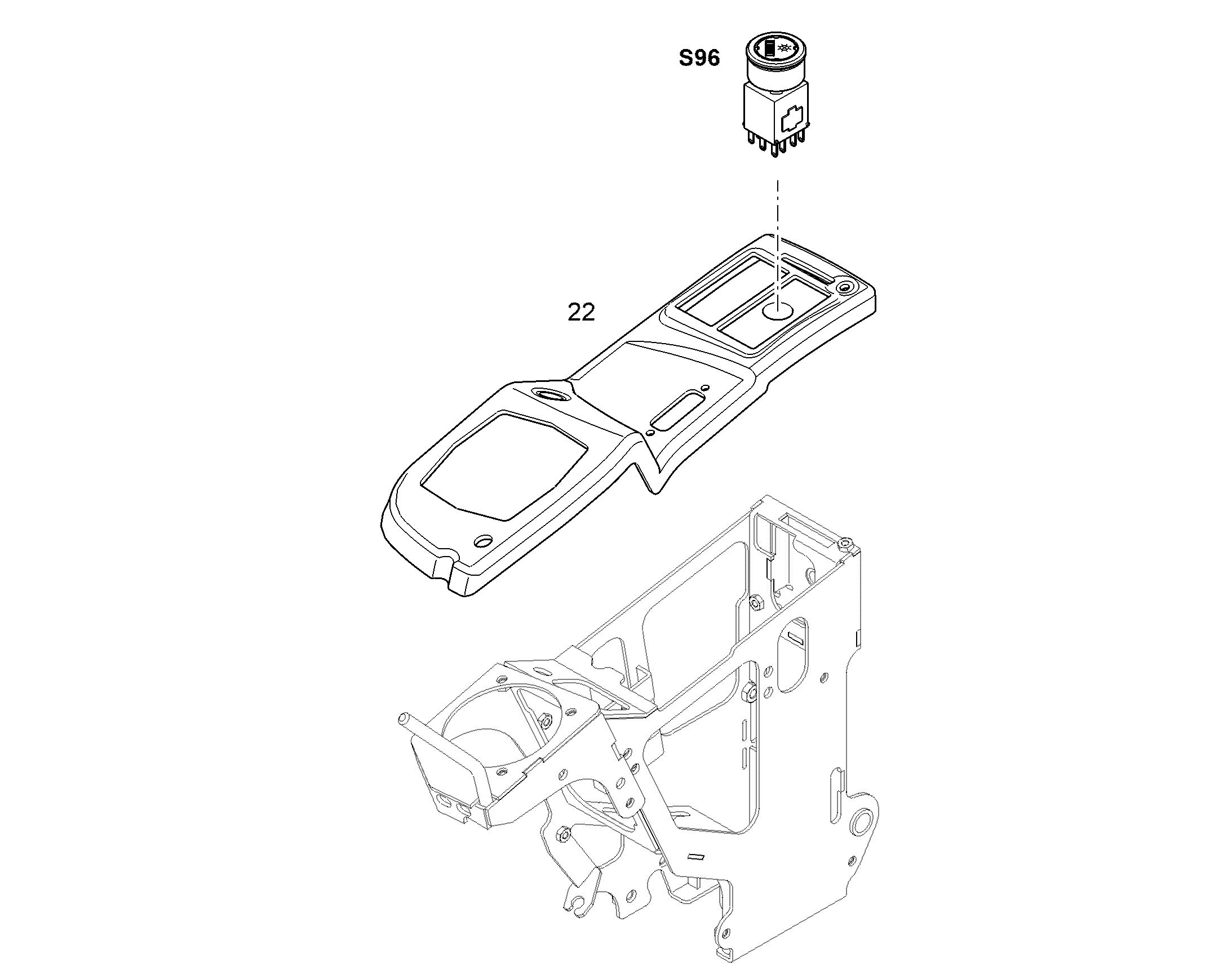 MODIFICAT.CONTROL BRACKET LEFT 12985897 LIEBHERR