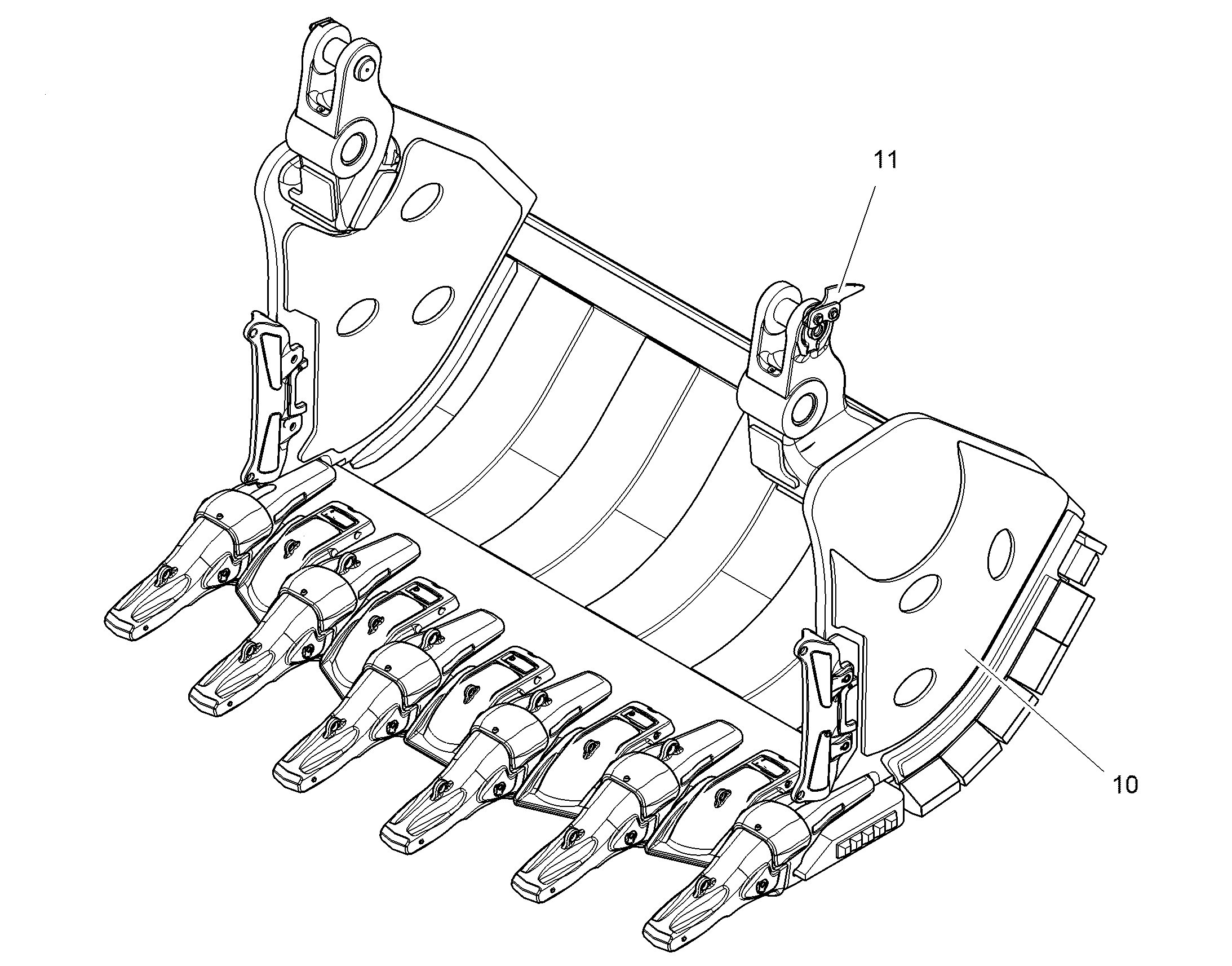 КРЫШКА КОВША 2600MM 4.5M3 13410178 LIEBHERR