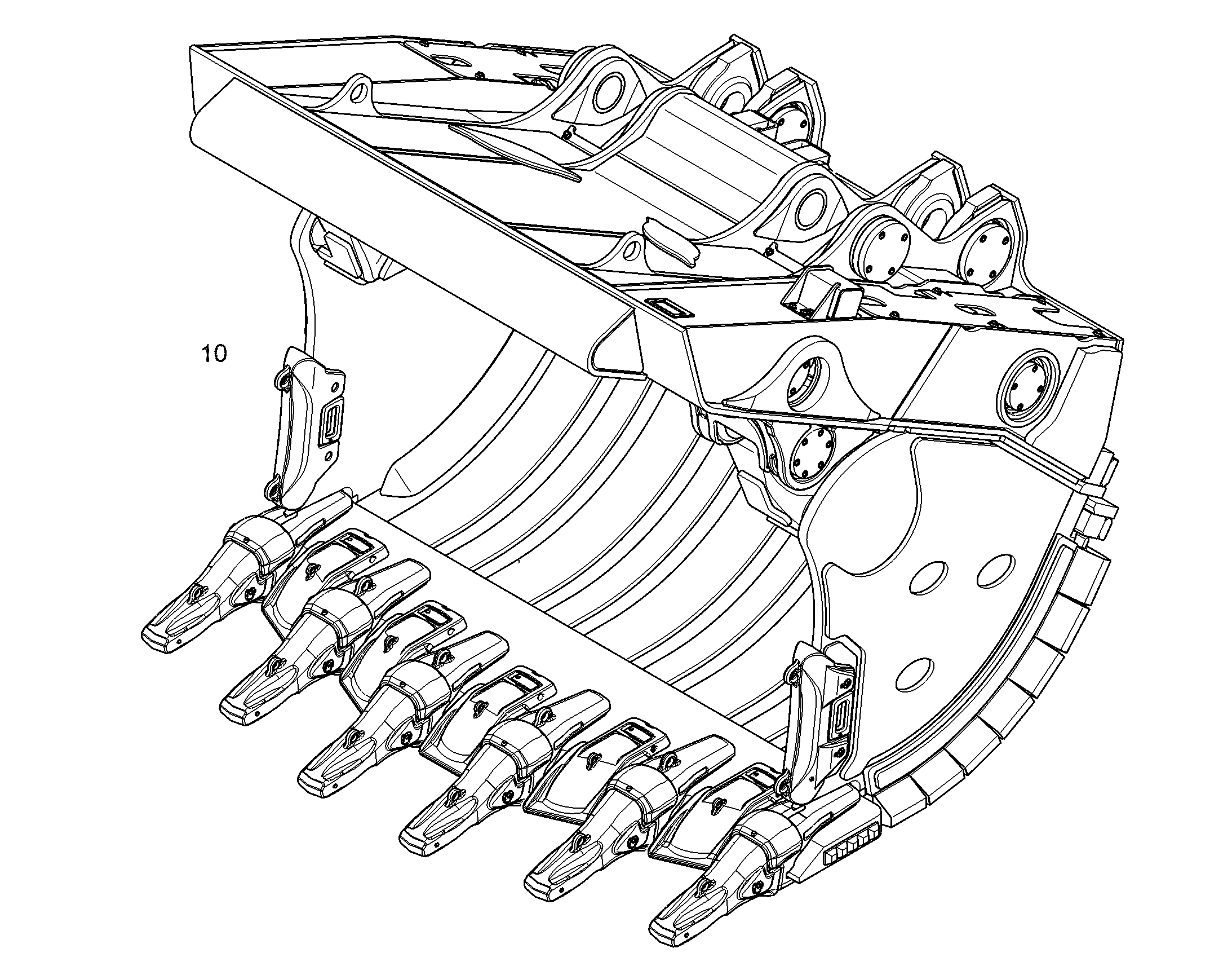 КОВШ ОТКИДНОЙ 2700MM 5,4M3 12982832 LIEBHERR