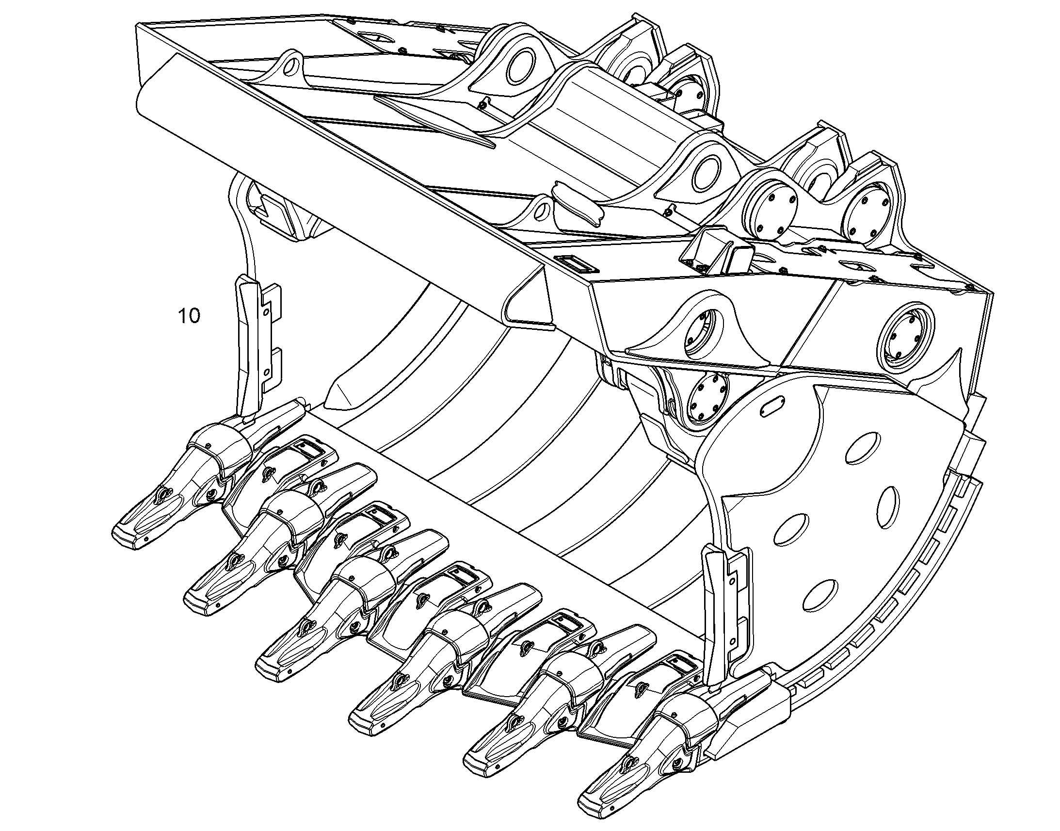 КОВШ ОТКИДНОЙ 2700MM 5,1M3 11452676 LIEBHERR