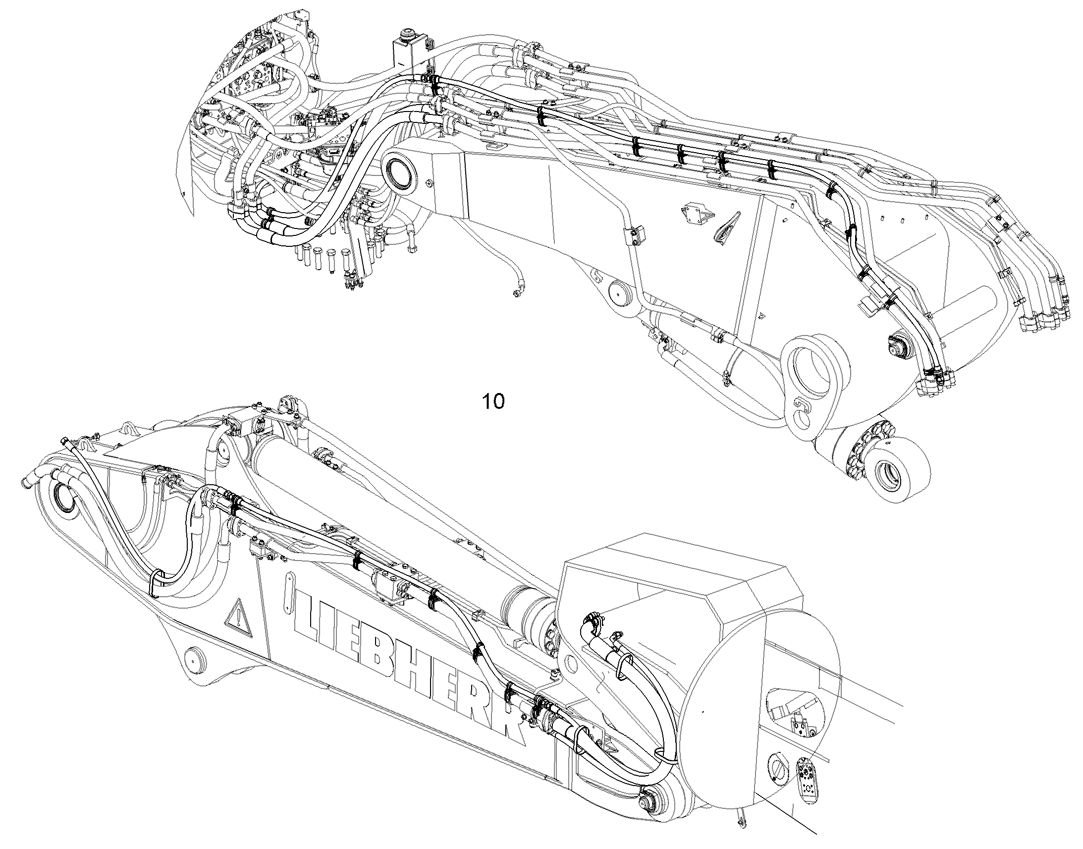 КОМПЛЕКТ ШЛАНГОВ MSD 2500R 11451217 LIEBHERR