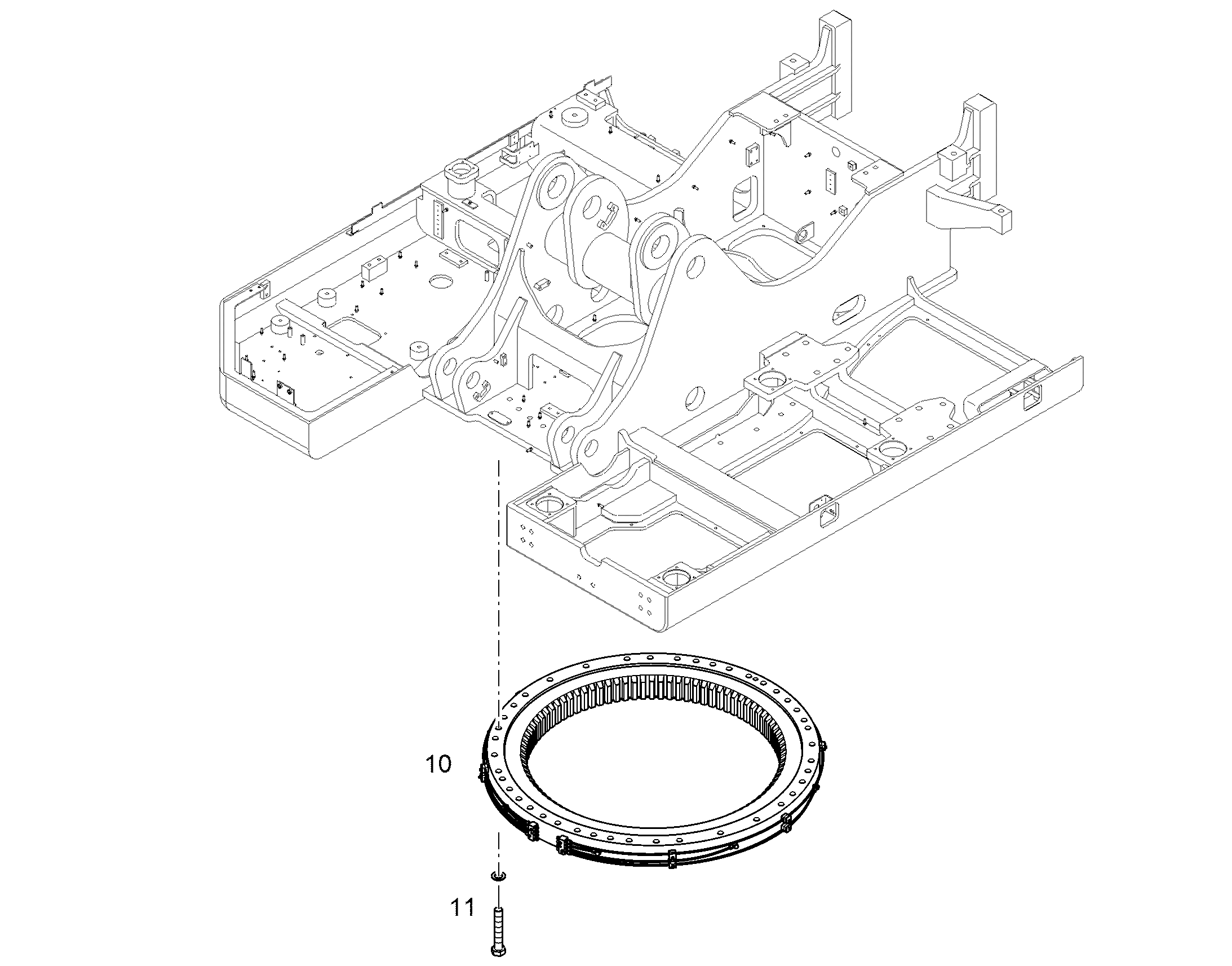 КРЕП.ДЕТ.ПОВ.КРУГА НИЖН.ТЕЛЕЖ. 12992564 LIEBHERR