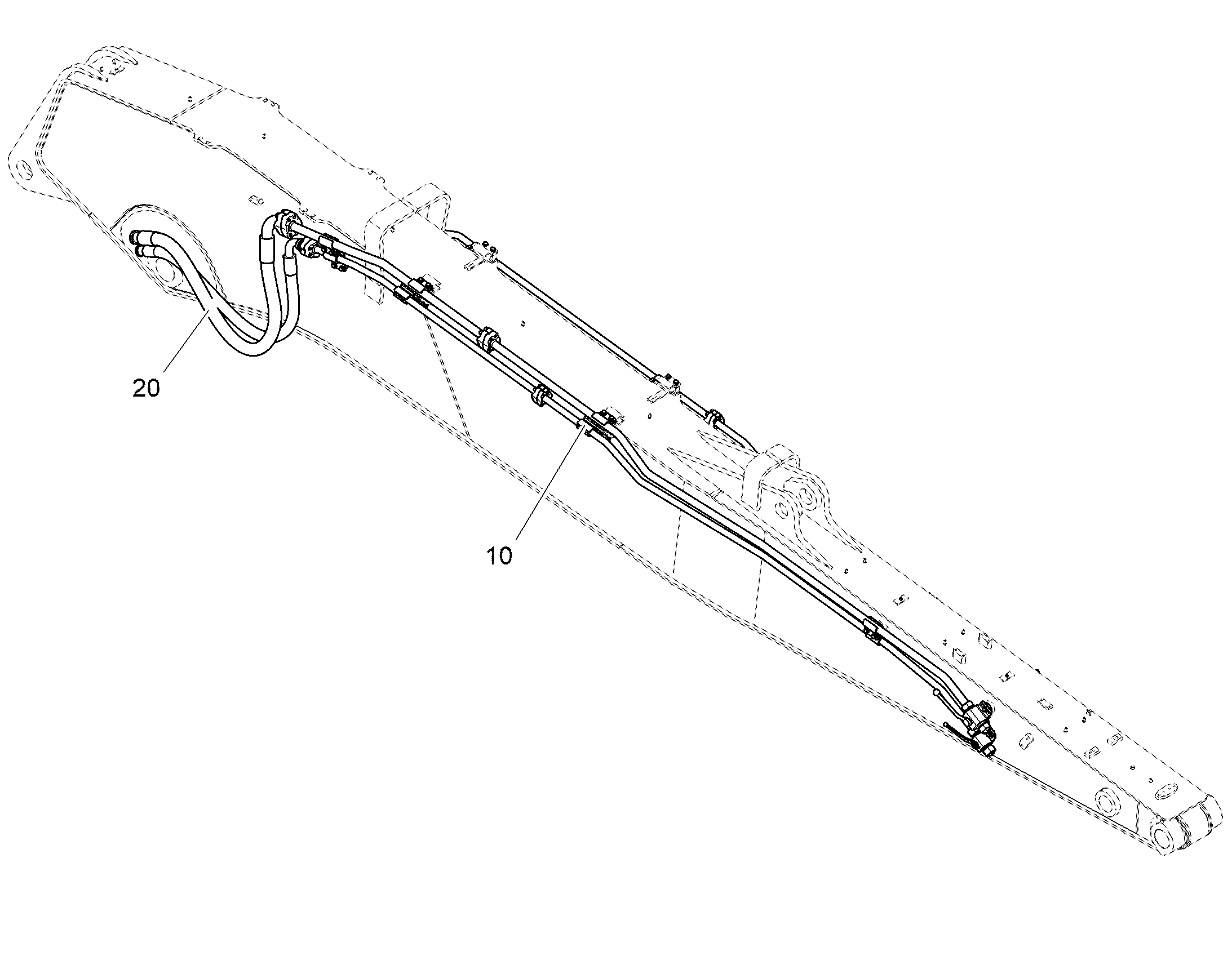 ПРОВОДКА МОНТАЖ AHS 12864255 LIEBHERR