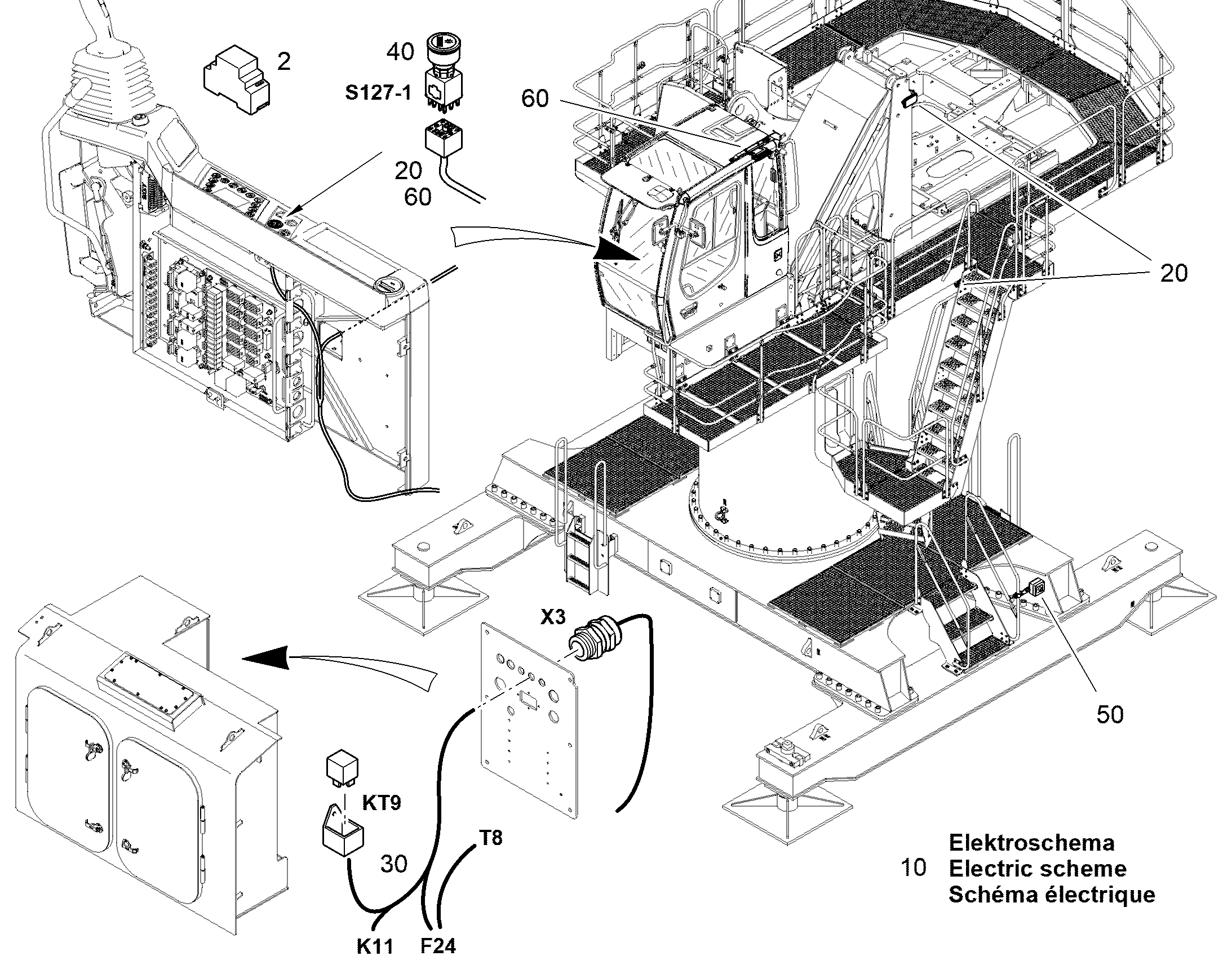 ПРОЖЕКТОР В СБОРЕ 13458033 LIEBHERR