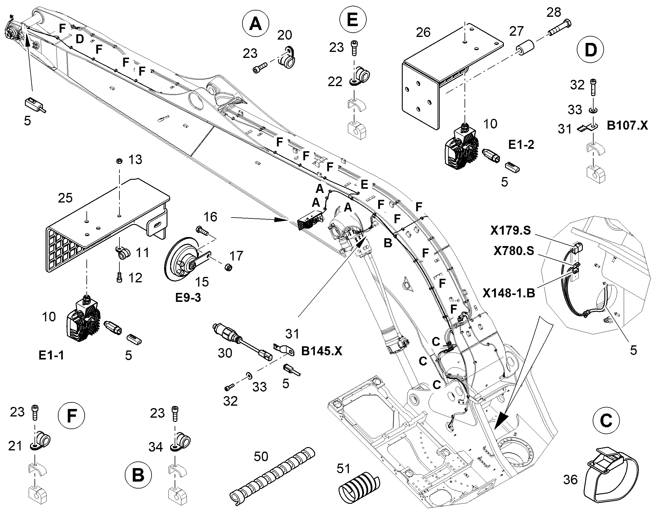 КАБЕЛЬН. КОМПЛ. КОНСОЛИ 13401745 LIEBHERR