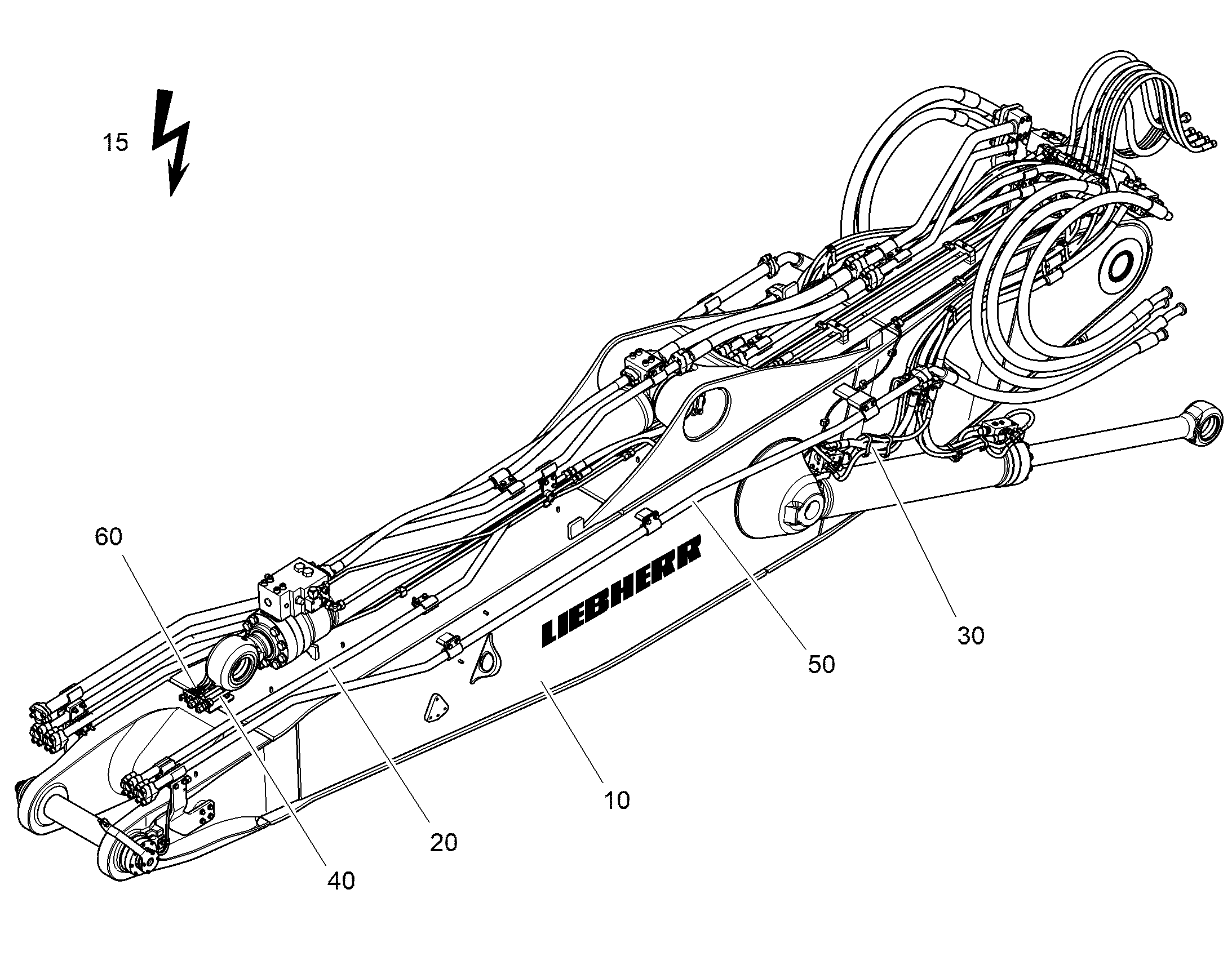 ПРОВОДКА МОНТАЖ AHS 13458763 LIEBHERR