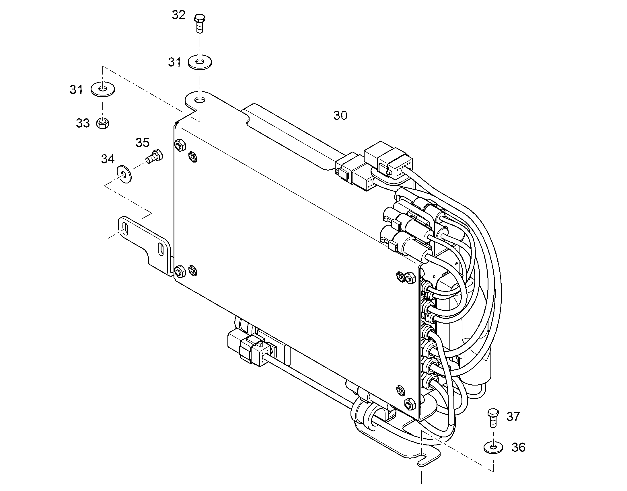 МОНТАЖ ЭЛЕКТРИЧЕСКОЙ КОРОБКИ 13406769 LIEBHERR