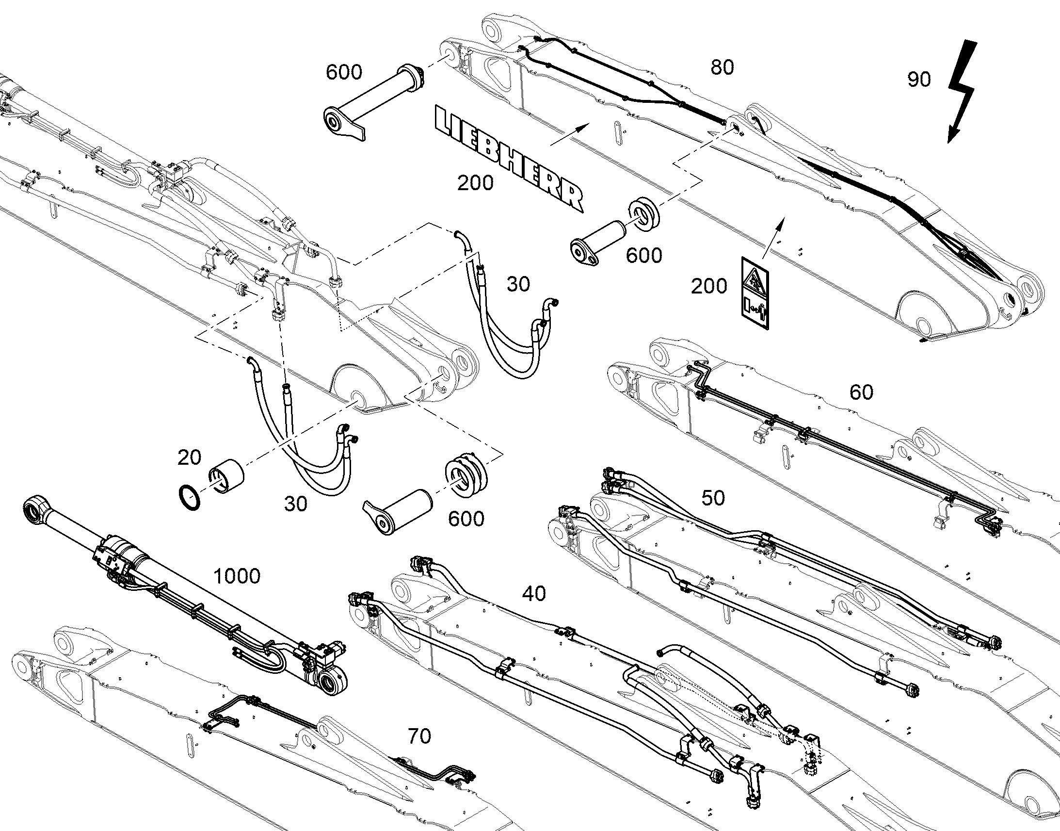 ЛИНИИ ПЛАНИРОВЩ.БАЛЛАСТ.ПРИЗМЫ 12995976 LIEBHERR