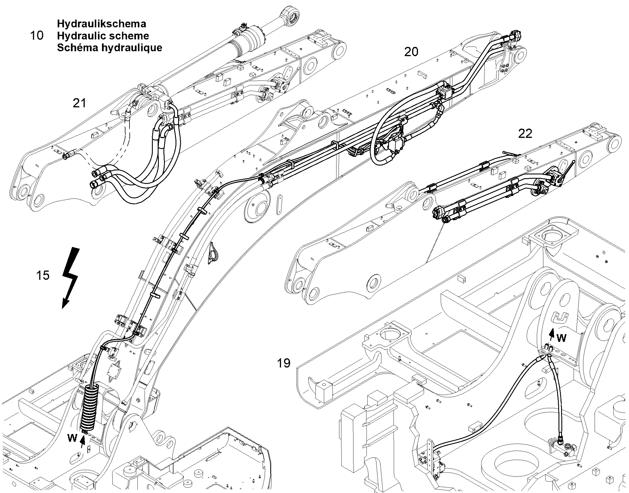 ПРОВОДКА МОНТАЖ AHS 12878617 LIEBHERR