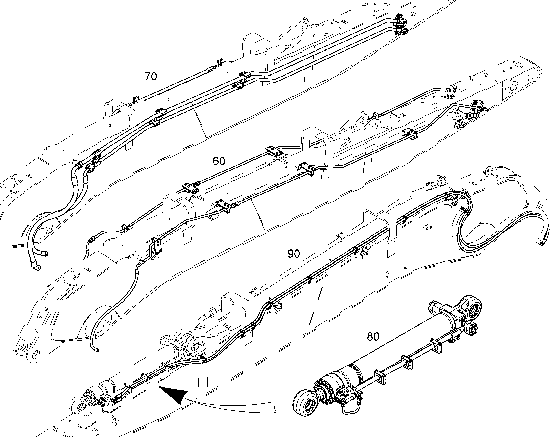 ПРОВОДКА МОНТАЖ AHS 12976549 LIEBHERR