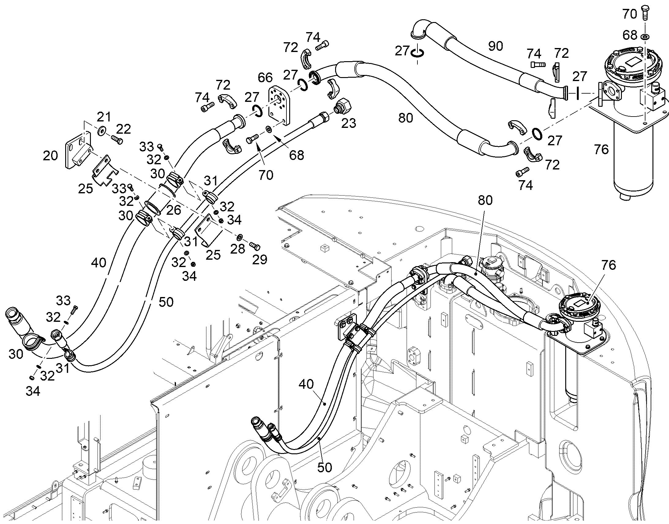 ФИЛЬТР СЛИВНОЙ 5µm 12259675 LIEBHERR