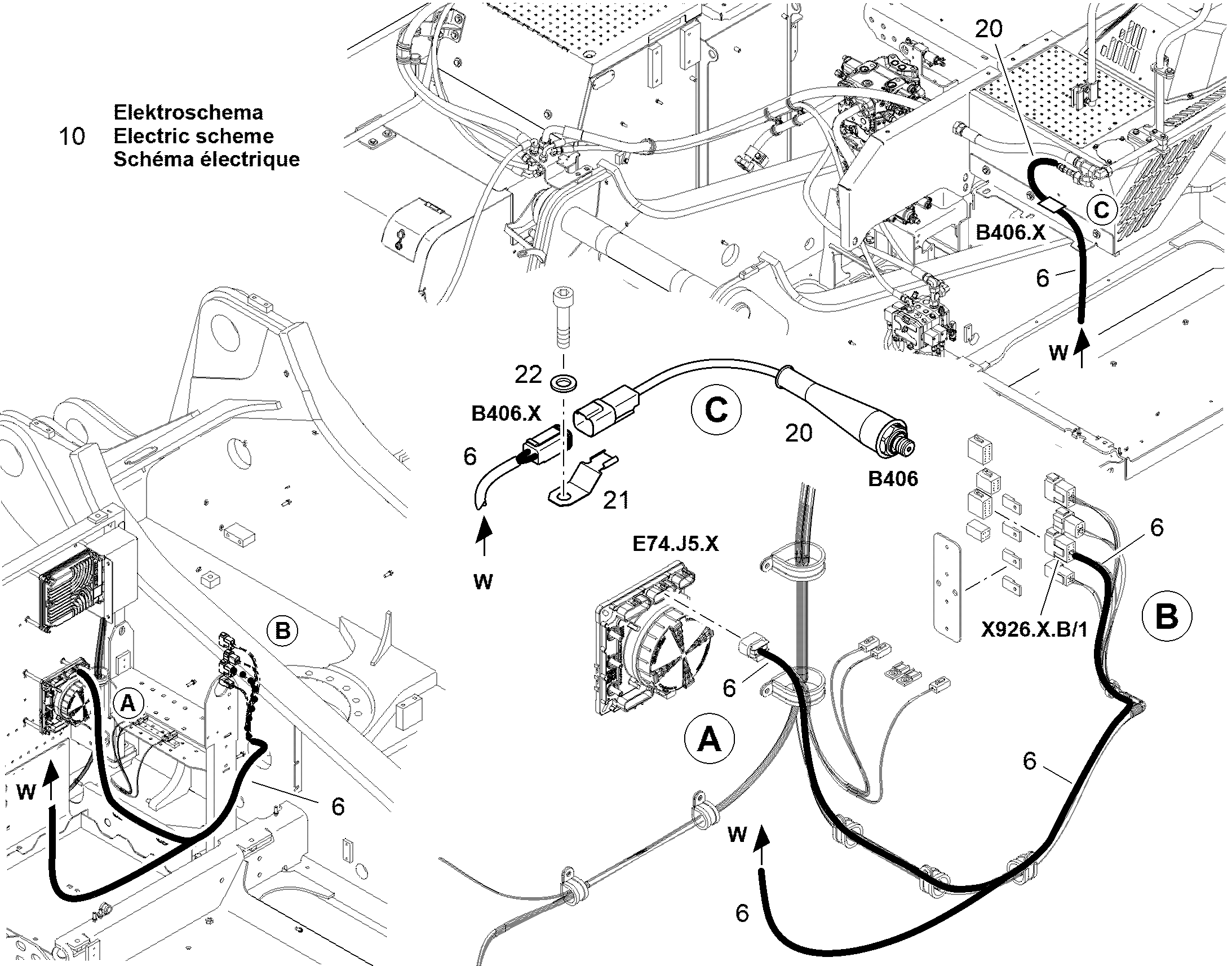 ЭЛЕКТРОСХЕМА 13435165 LIEBHERR