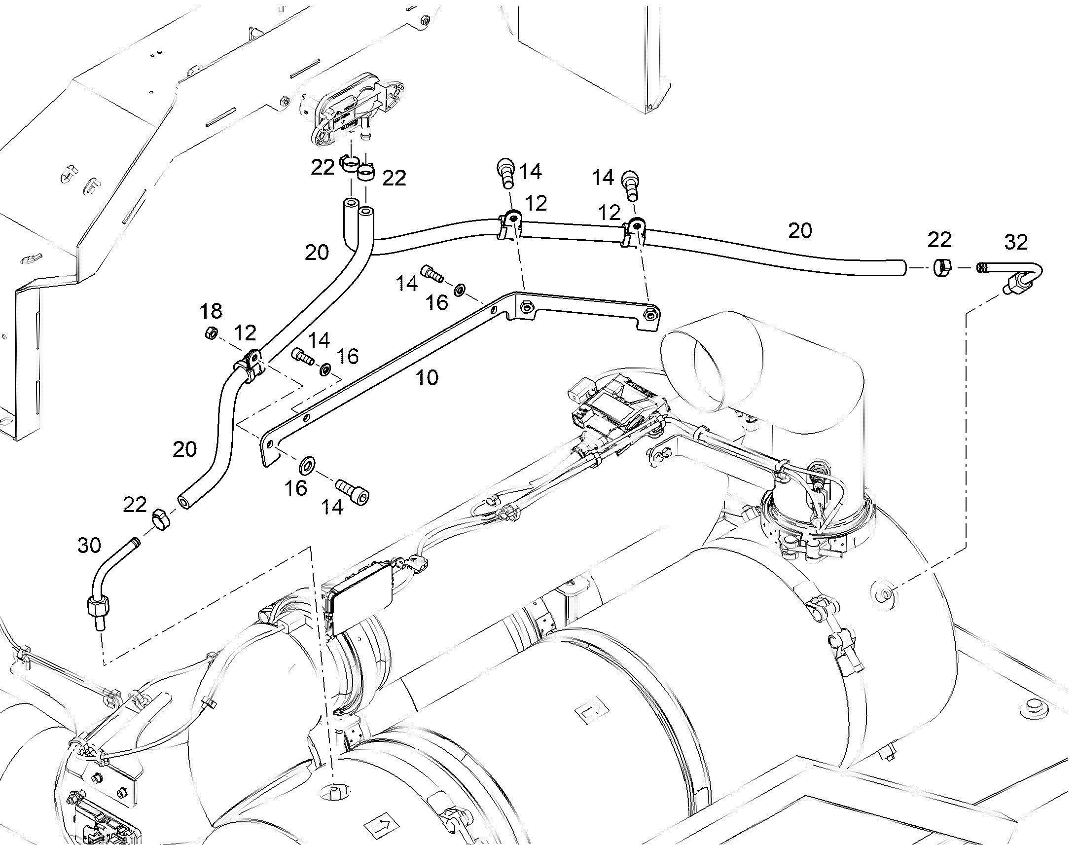 ЛИНИЯ ИЗМЕРЕНИЯ ДАВЛЕНИЯ 8X1 13466918 LIEBHERR