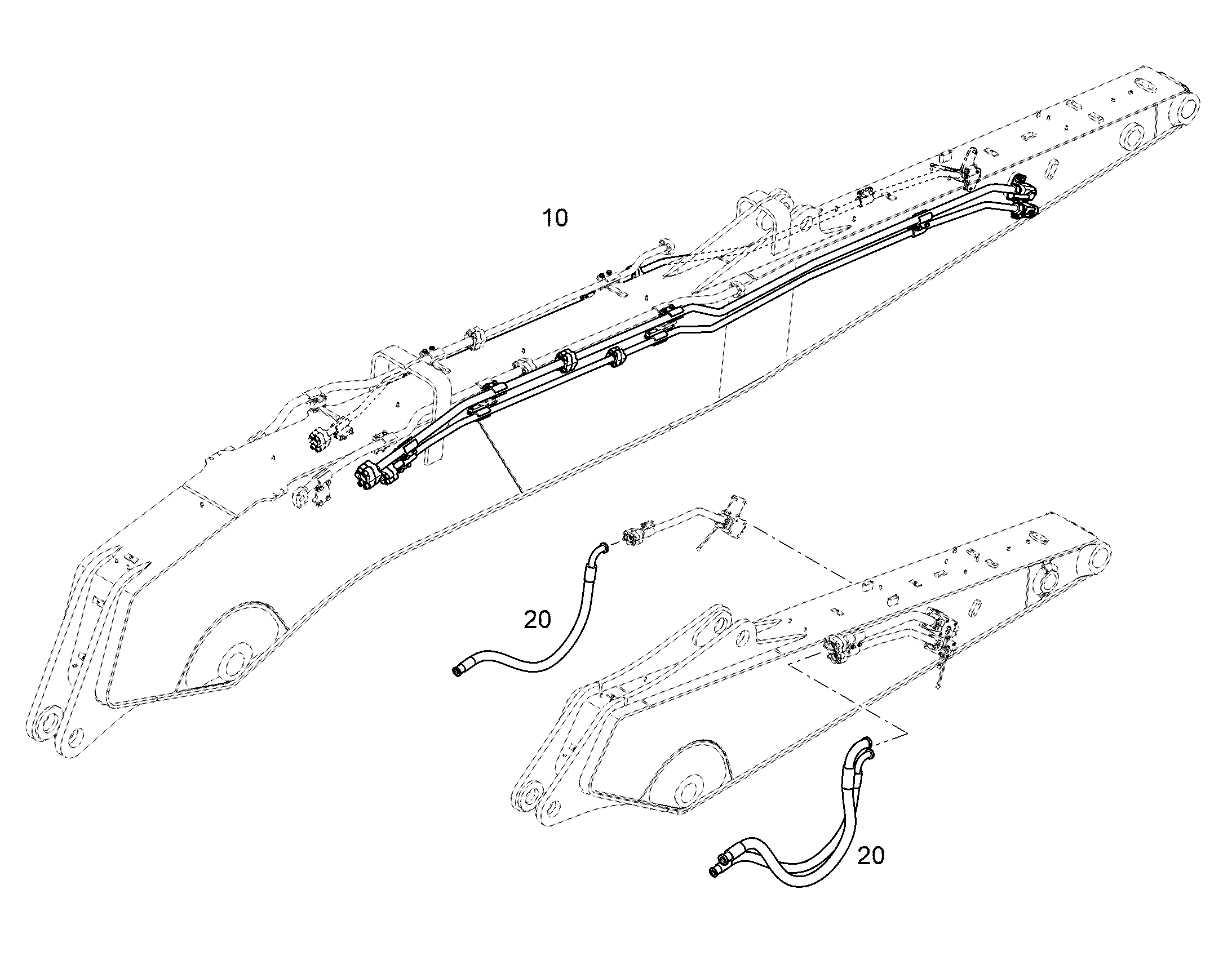 ПРОВОДКА МОНТАЖ AHS 13410963 LIEBHERR