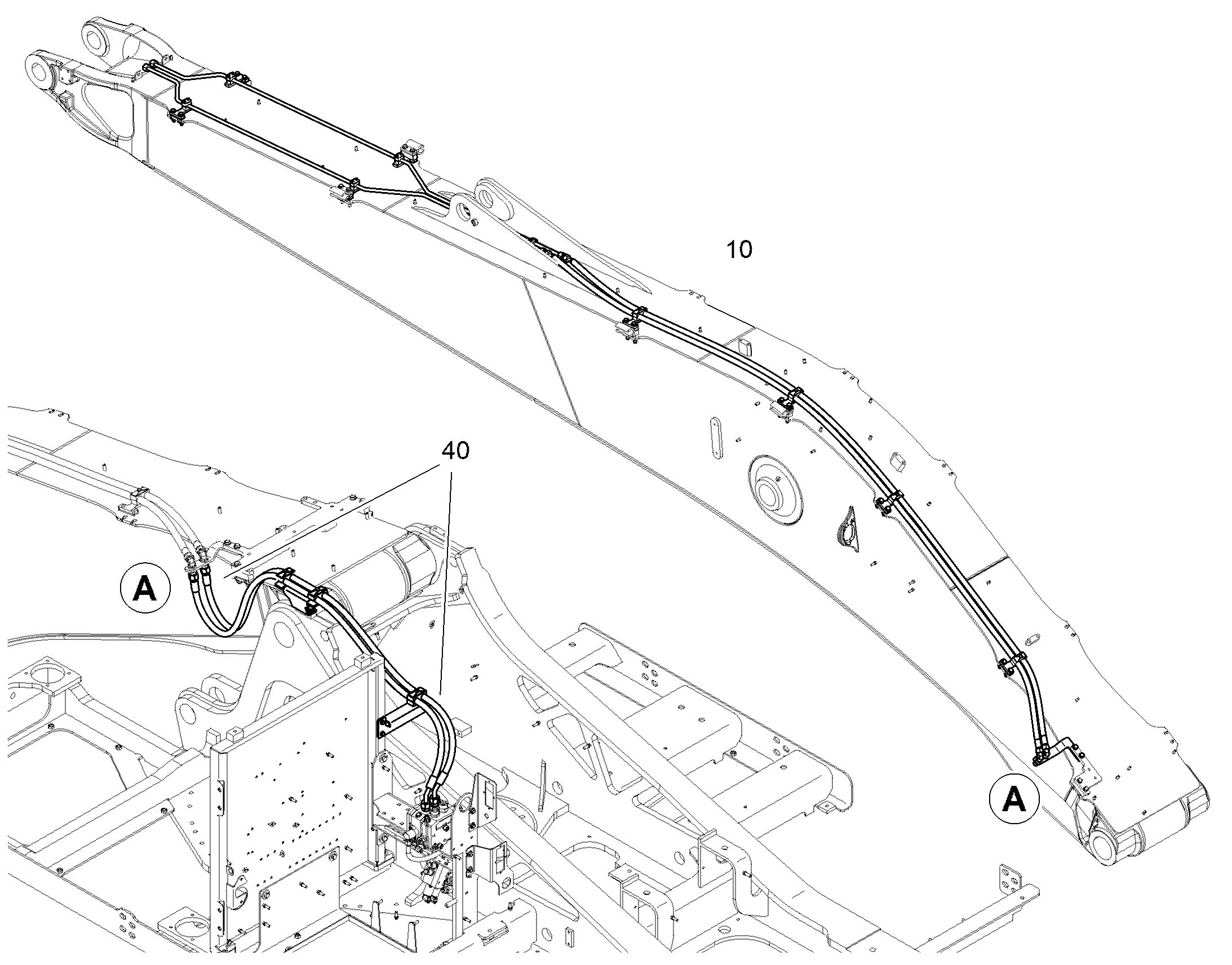 ПРОВОДКА ПРИВОД МЕХ. ПОВОРОТА 13485796 LIEBHERR