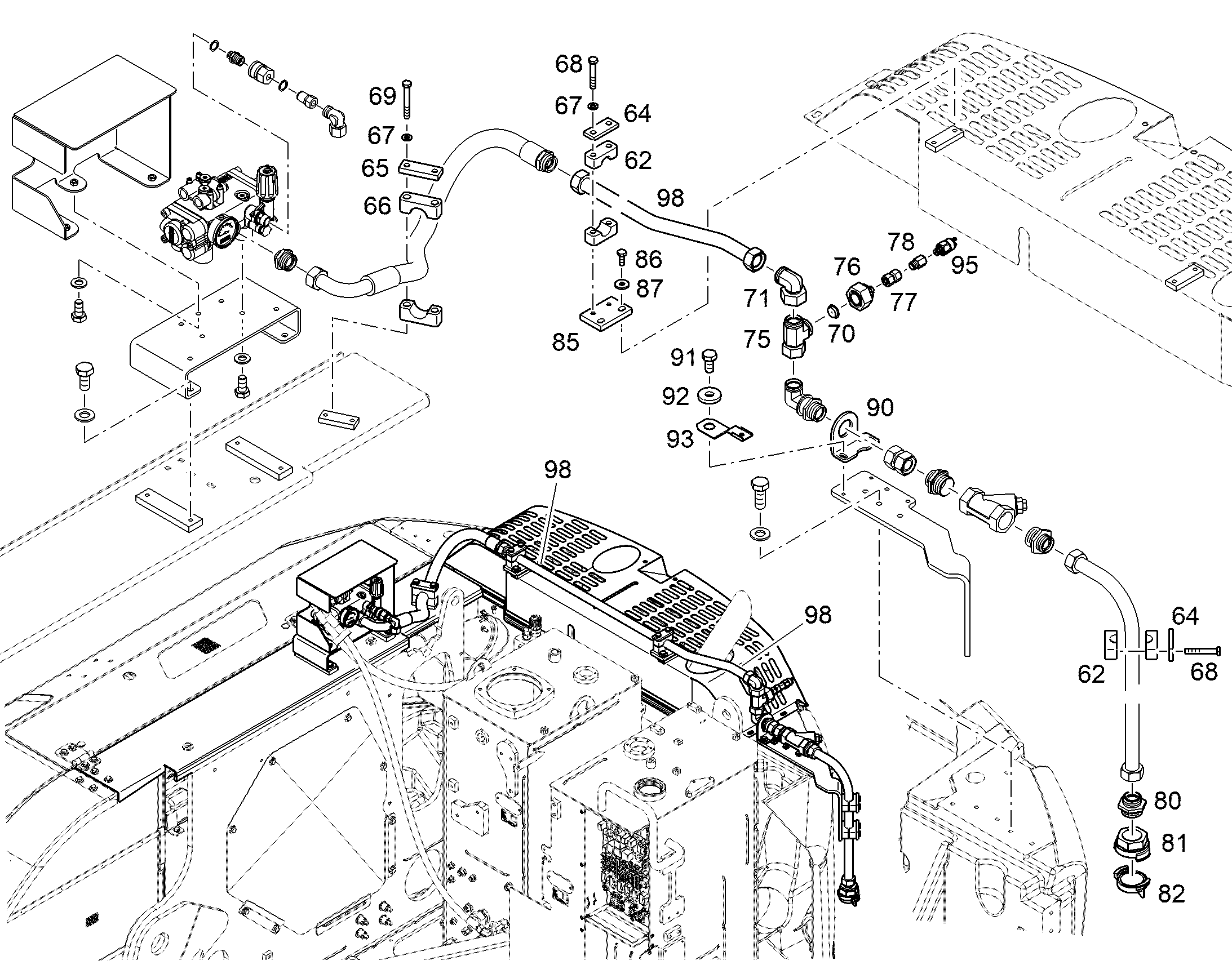 ПРОМЕЖУТОЧНАЯ ПЛАНКА 13461948 LIEBHERR