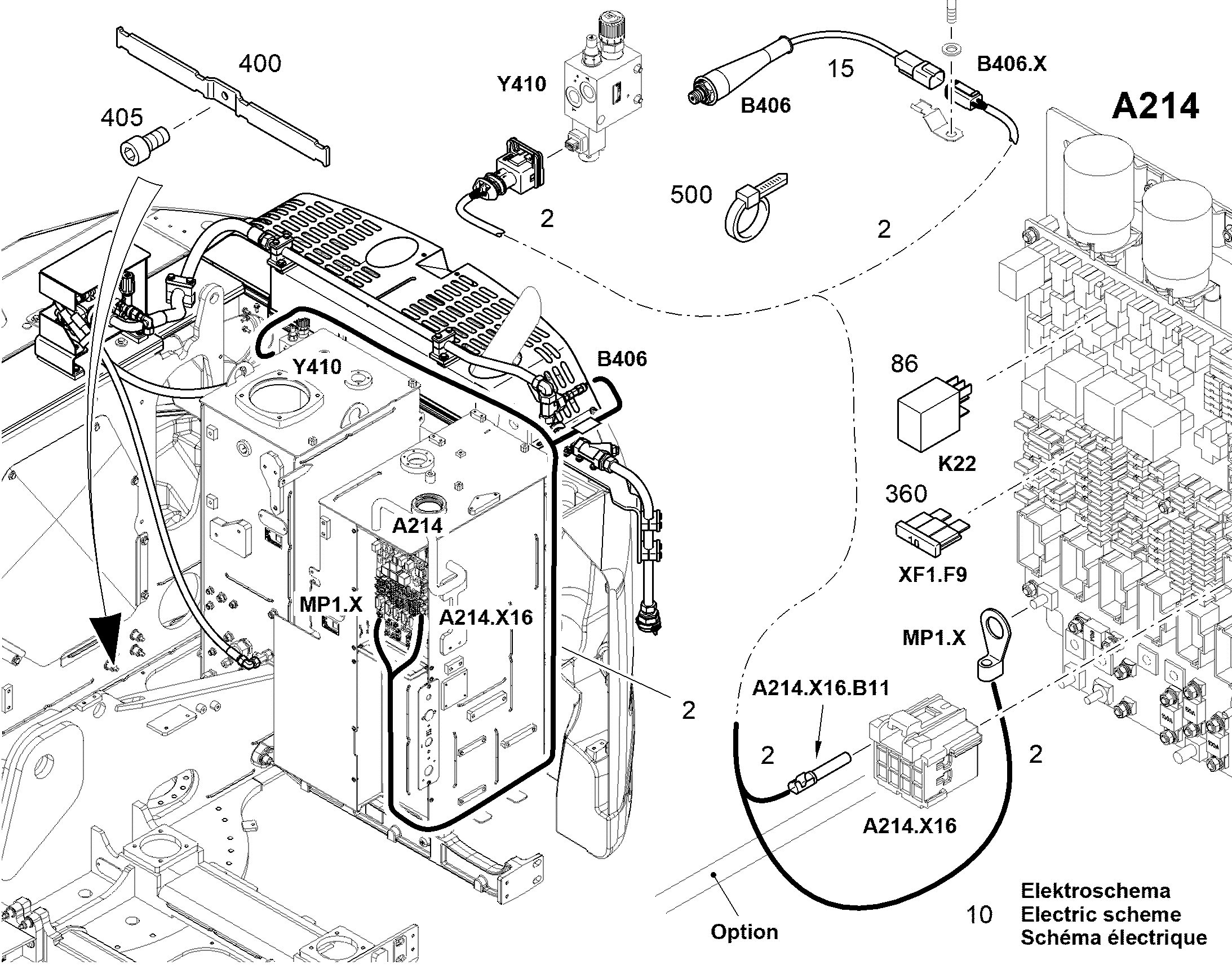 ЭЛЕКТРОСХЕМА 13415578 LIEBHERR