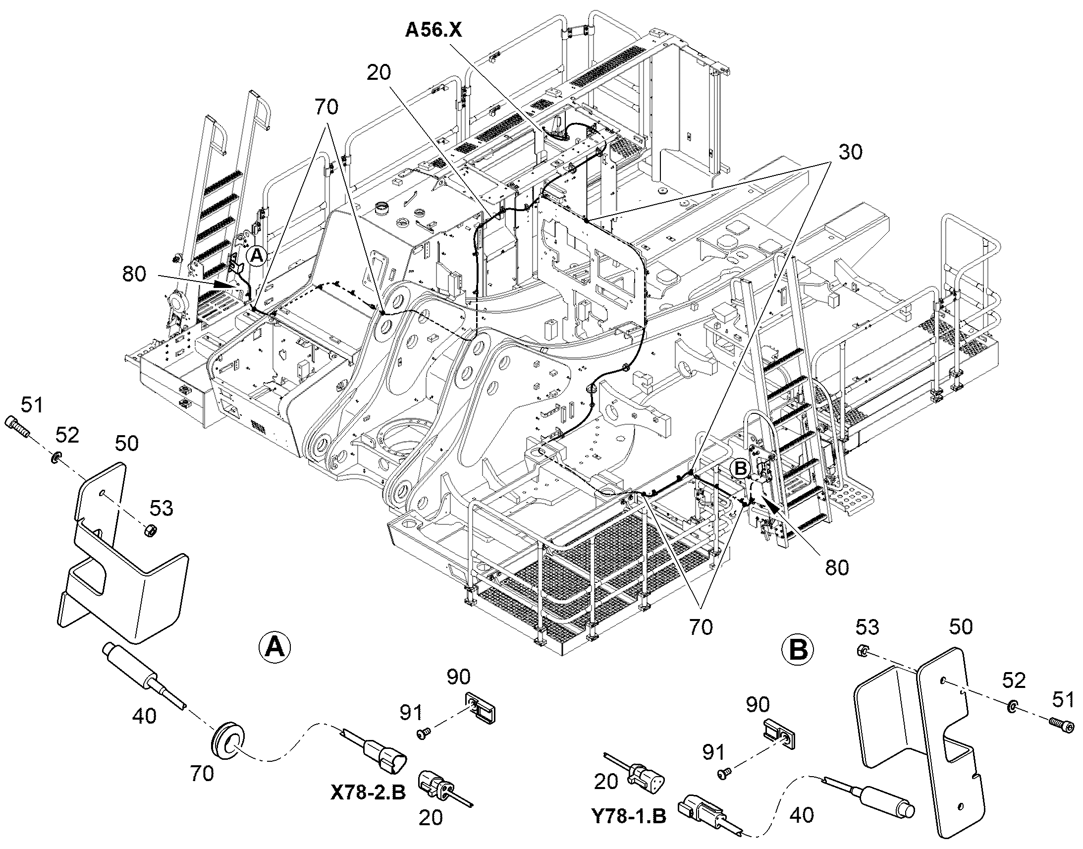 КРЕПЛЕНИЕ КАБЕЛЯ 13431087 LIEBHERR