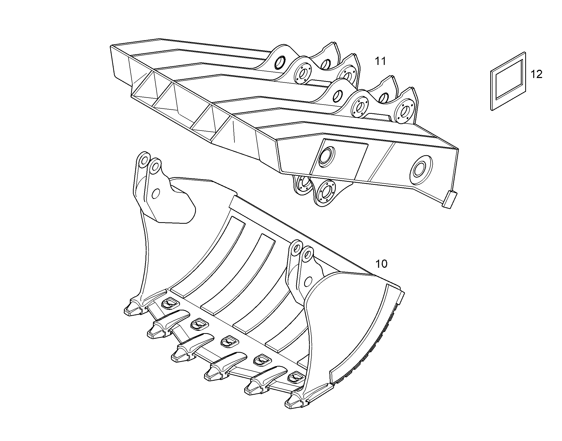 КРЫШКА КОВША 2700MM 5,1M3 10859630 LIEBHERR