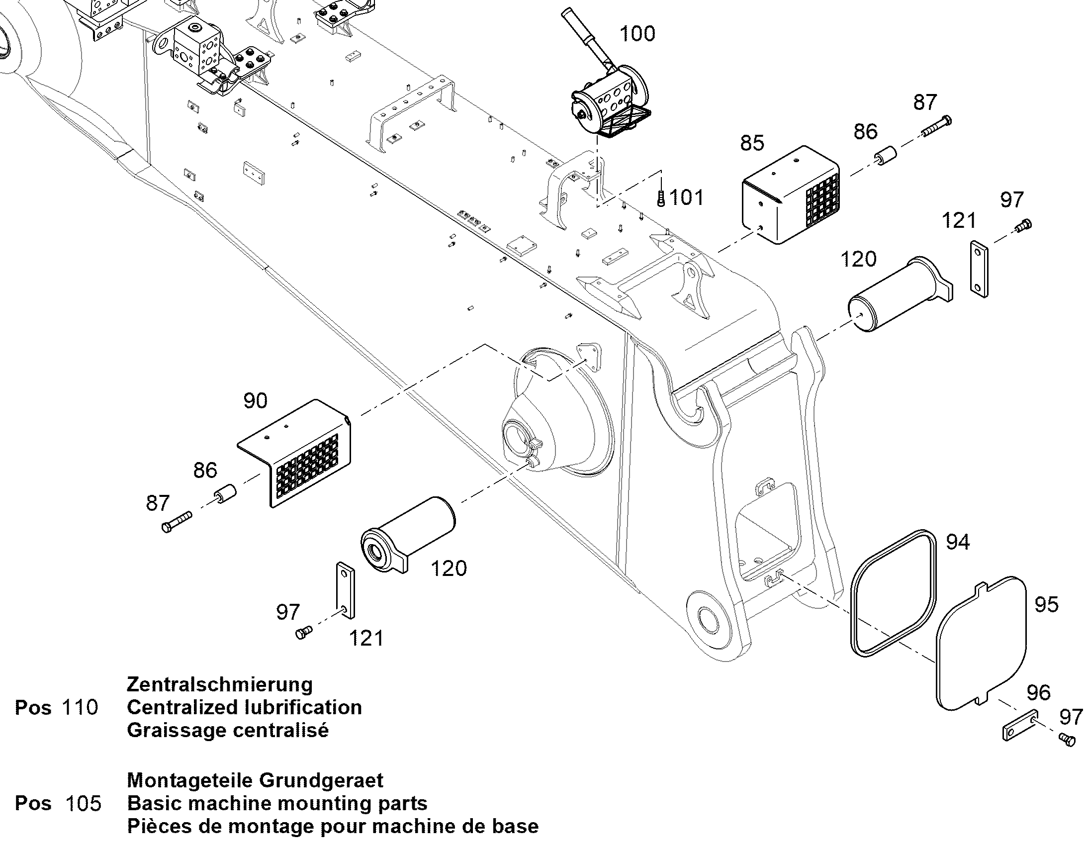 МОНТАЖНЫЕ ЧАСТИ ШАССИ 13492016 LIEBHERR