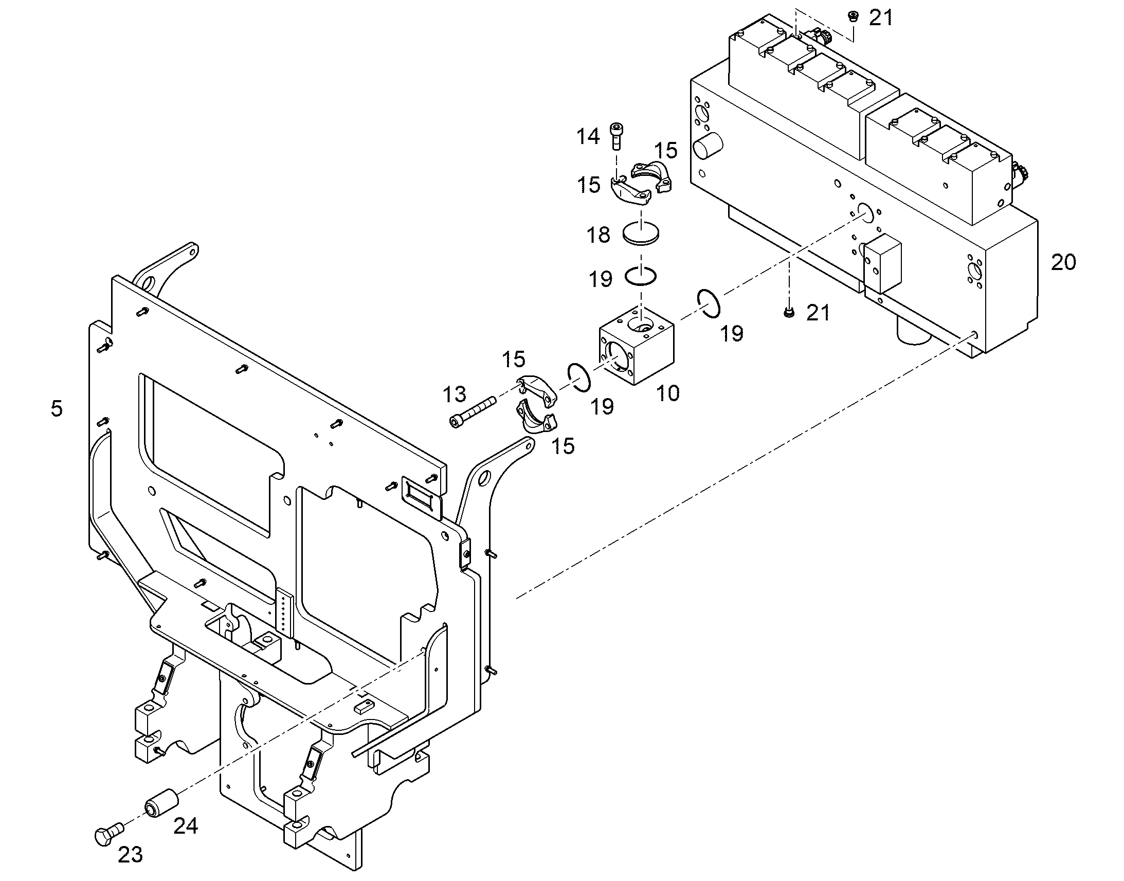 БЛОК УПРАВЛЕНИЯ PROPORTIONALSCHIEBER OELVERT.A 12273857 LIEBHERR