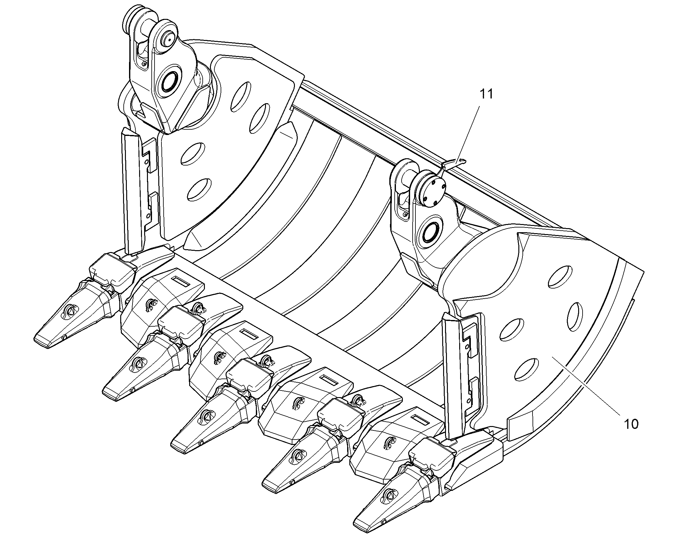 КРЫШКА КОВША 2700MM 5,1M3 13491789 LIEBHERR