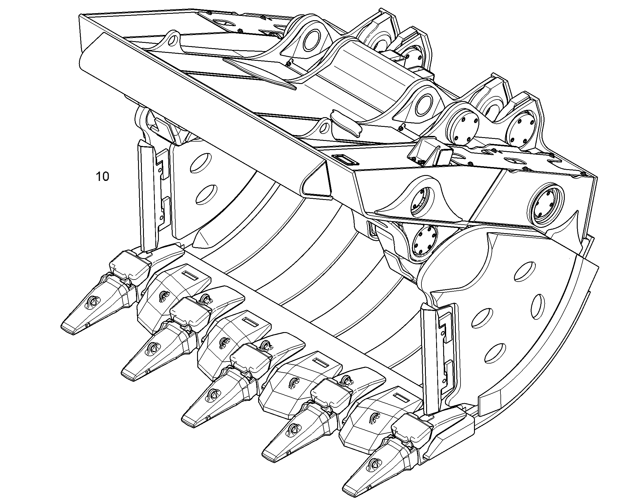 КОВШ ОТКИДНОЙ 2700MM 5,1M3 13491783 LIEBHERR