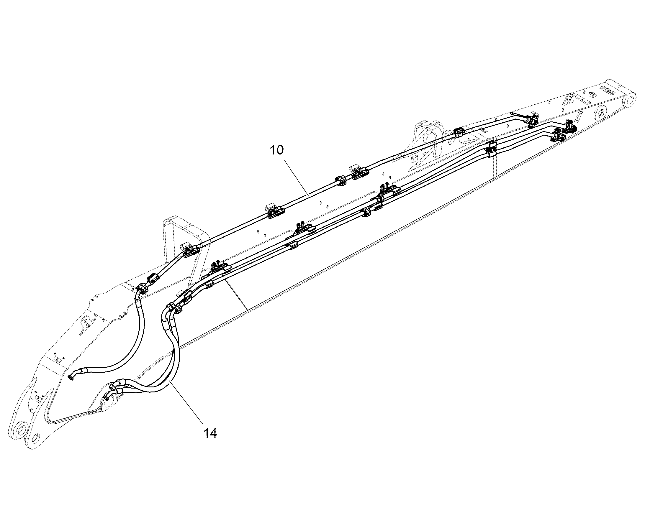 ПРОВОДКА МОНТАЖ AHS 12812788 LIEBHERR
