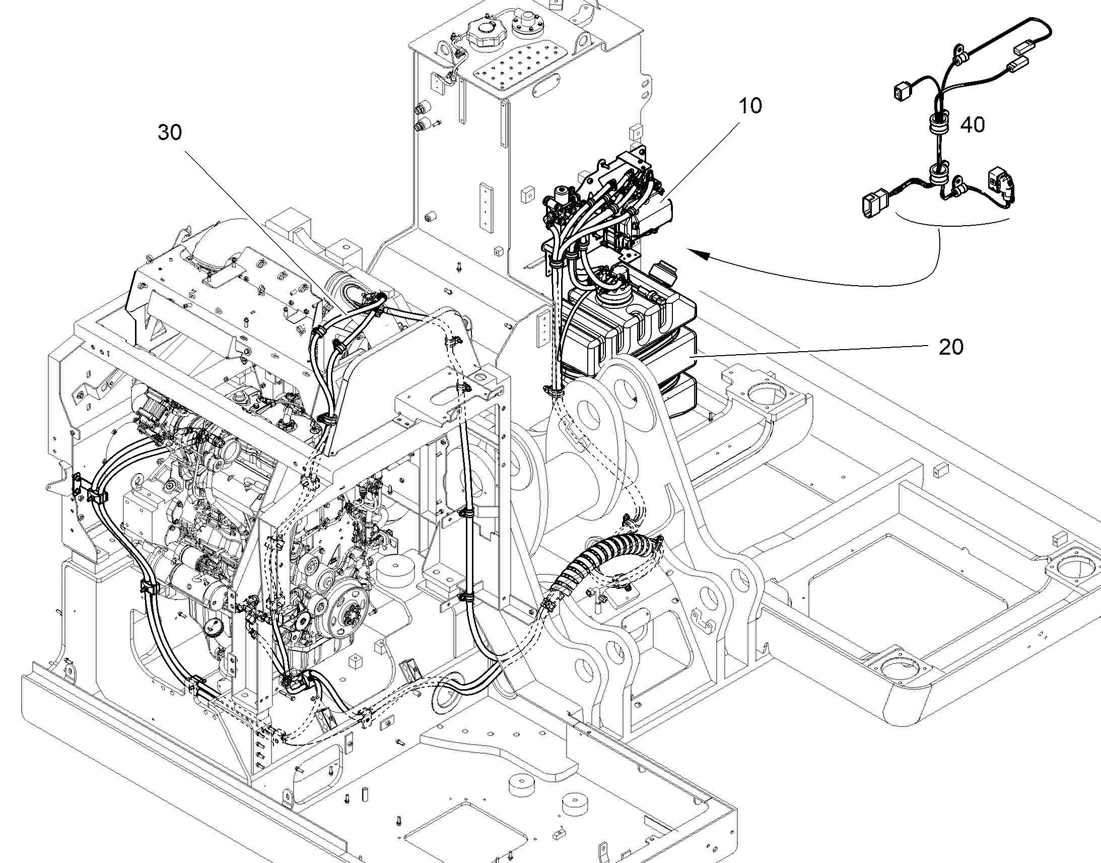 ЛИНИИ ДЛЯ МОЧЕВИНЫ МОНТАЖ 13493138 LIEBHERR