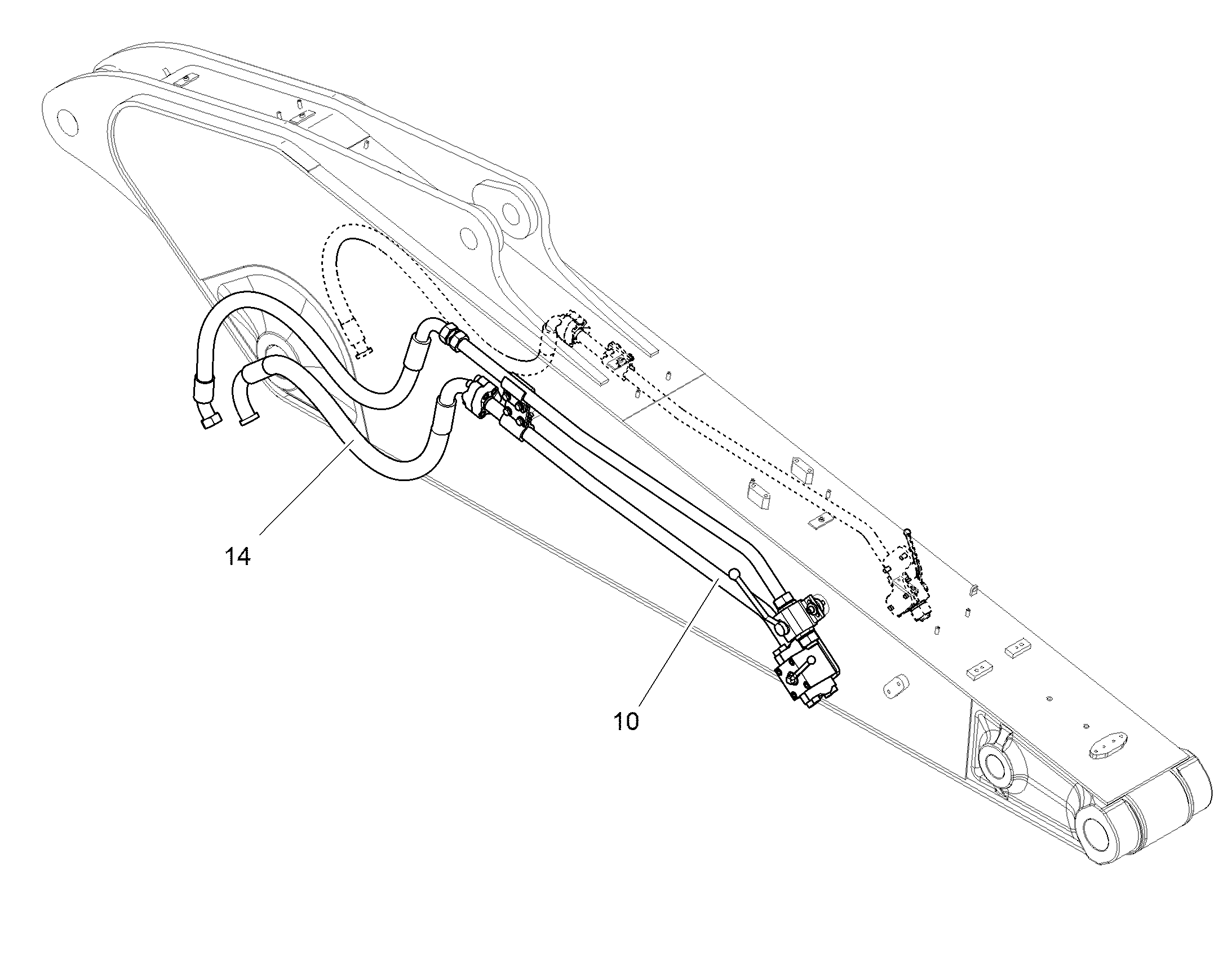 ПРОВОДКА МОНТАЖ AHS 12906636 LIEBHERR