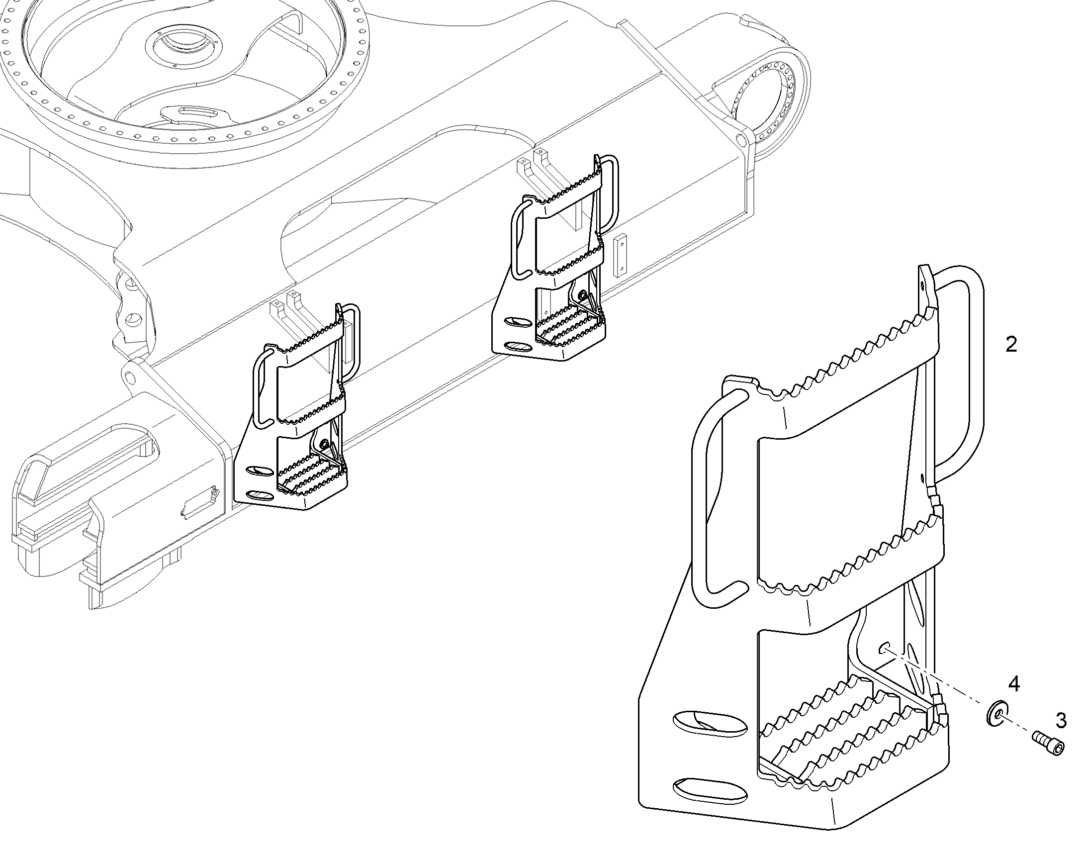 ВХОДНАЯ ЛЕСТНИЦА 12953681 LIEBHERR