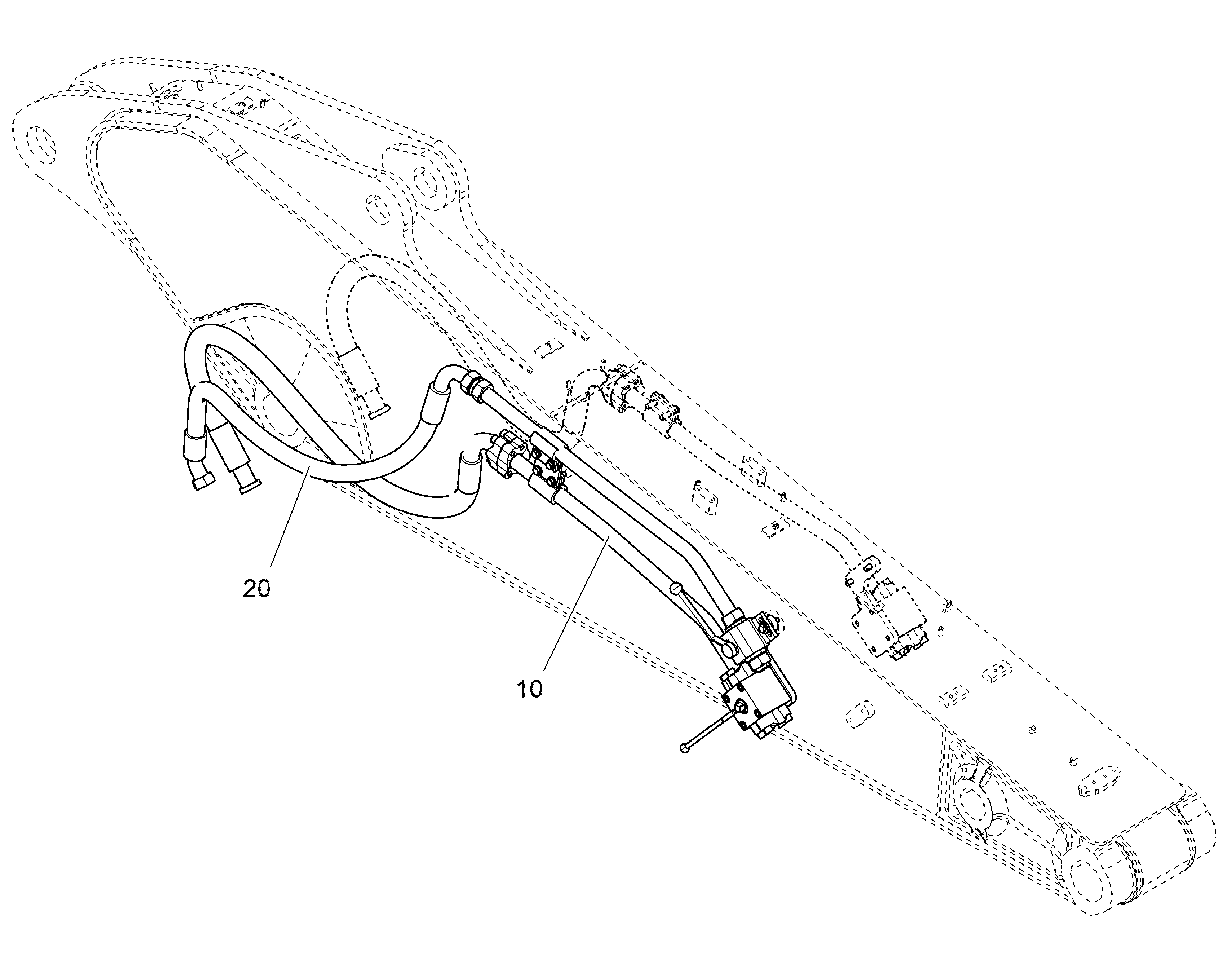 ПРОВОДКА МОНТАЖ AHS 12958228 LIEBHERR