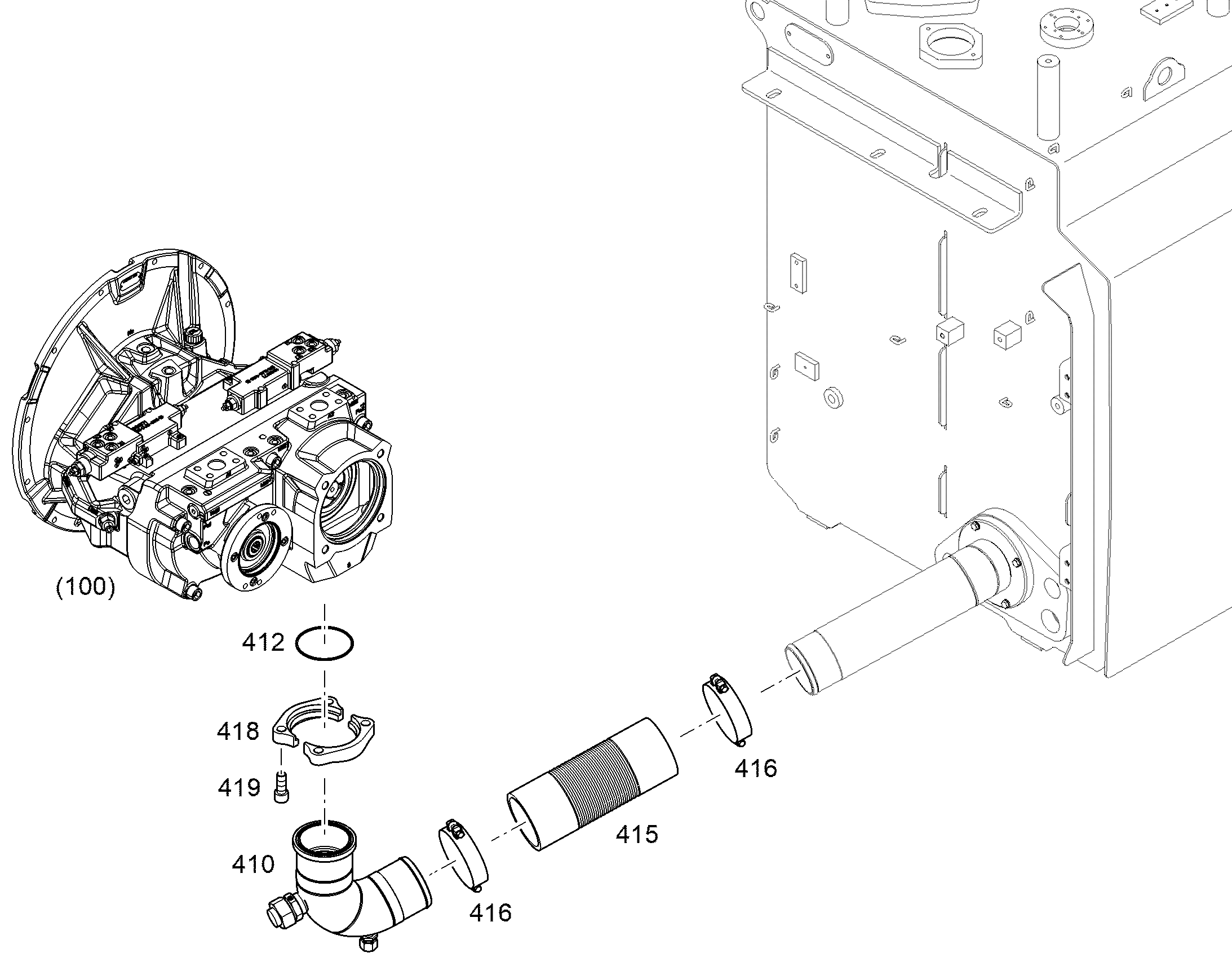 СКОБА ДЛЯ КРЕПЛЕНИЯ ШЛАНГА DIN 3017-3 C2 122 115-129X20 W 12271142 LIEBHERR