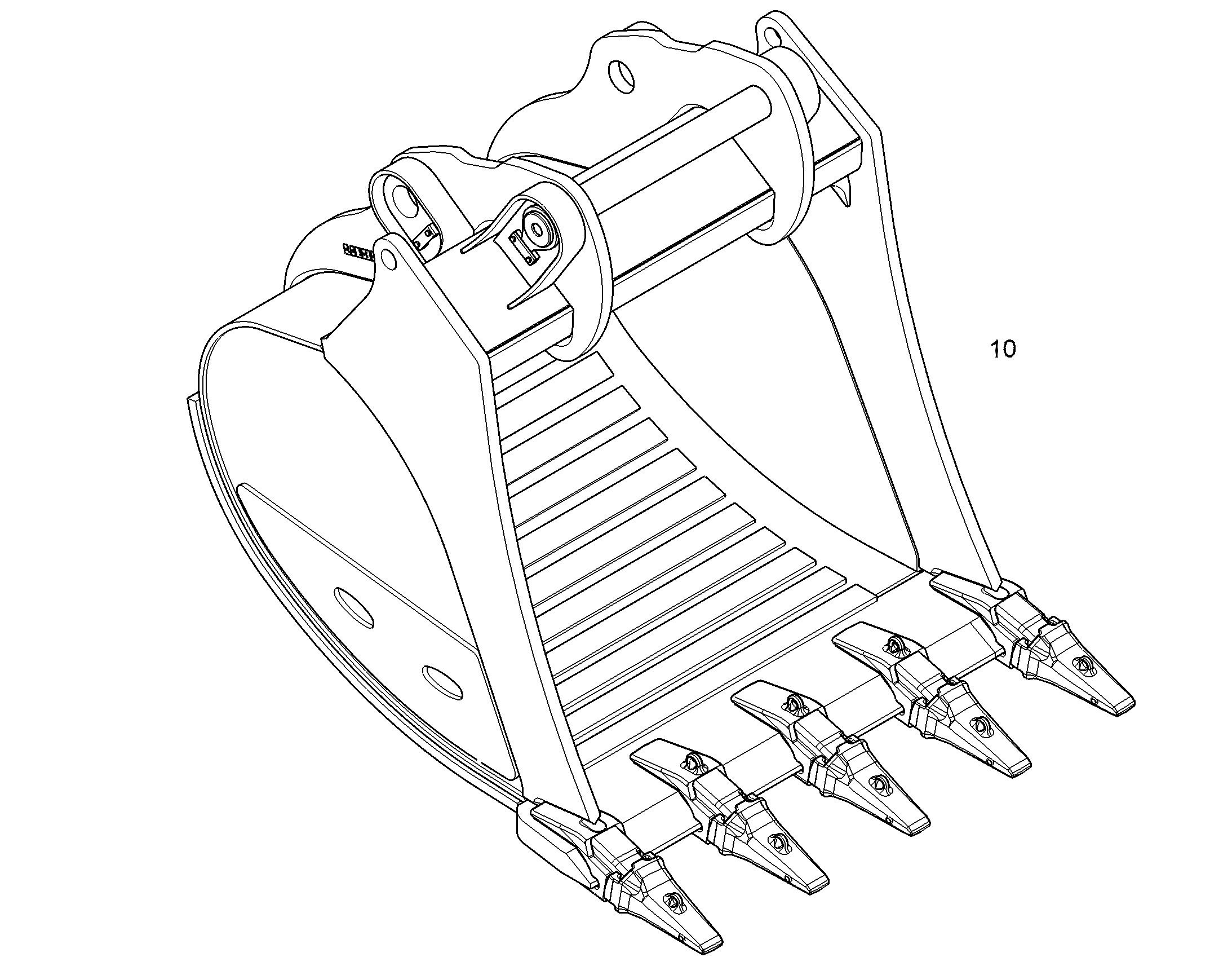 ЛОПАТА ОБРАТНАЯ HD 2200mm 5,20m³ 13514353 LIEBHERR